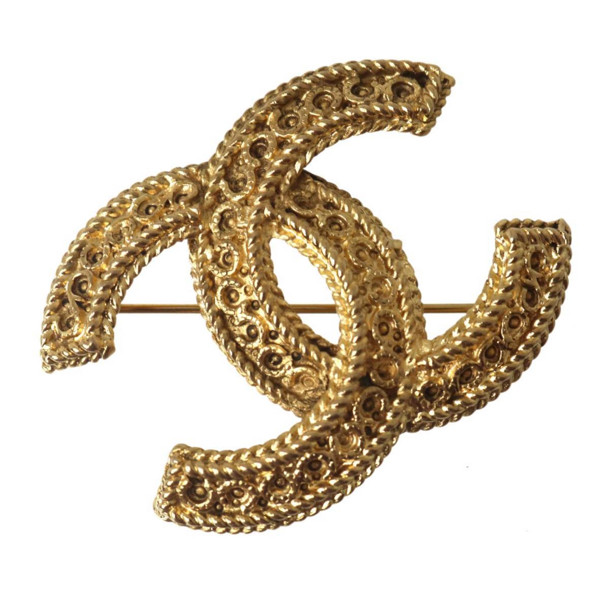 CC Logo Brooch Metal