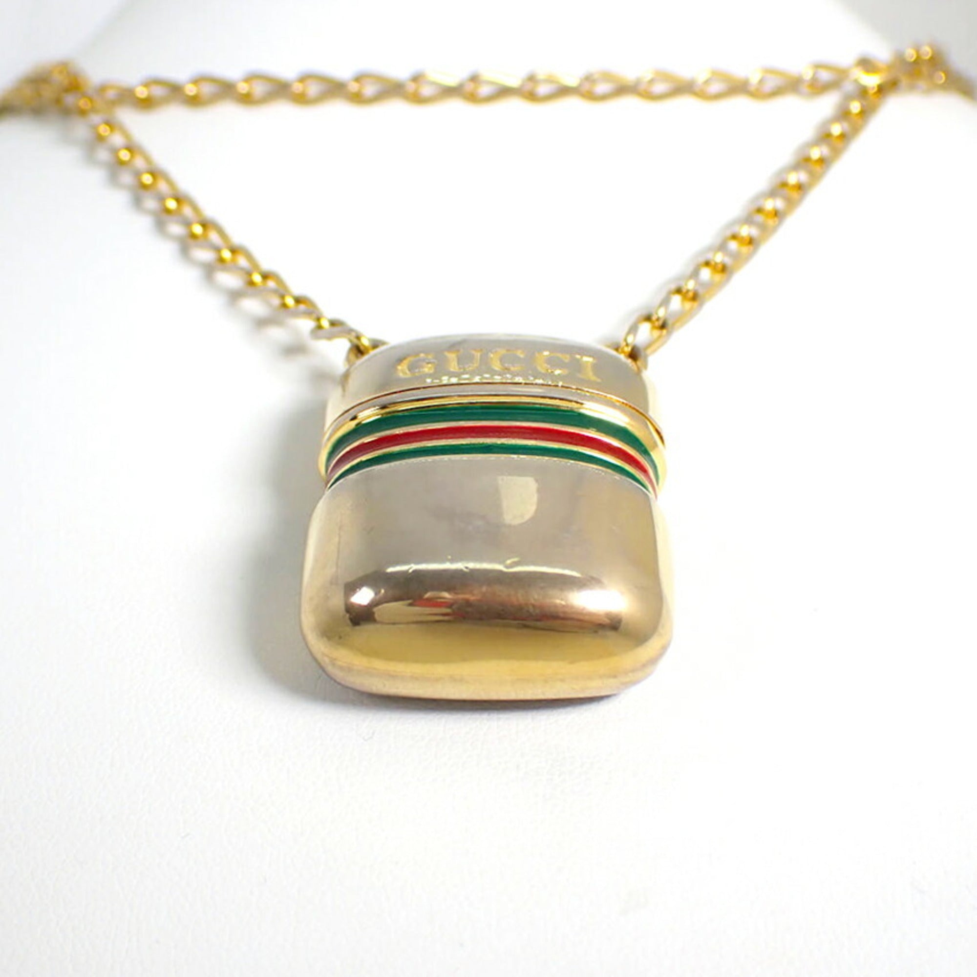 Jelly Bottle Motif Case-Shaped Pendant Necklace