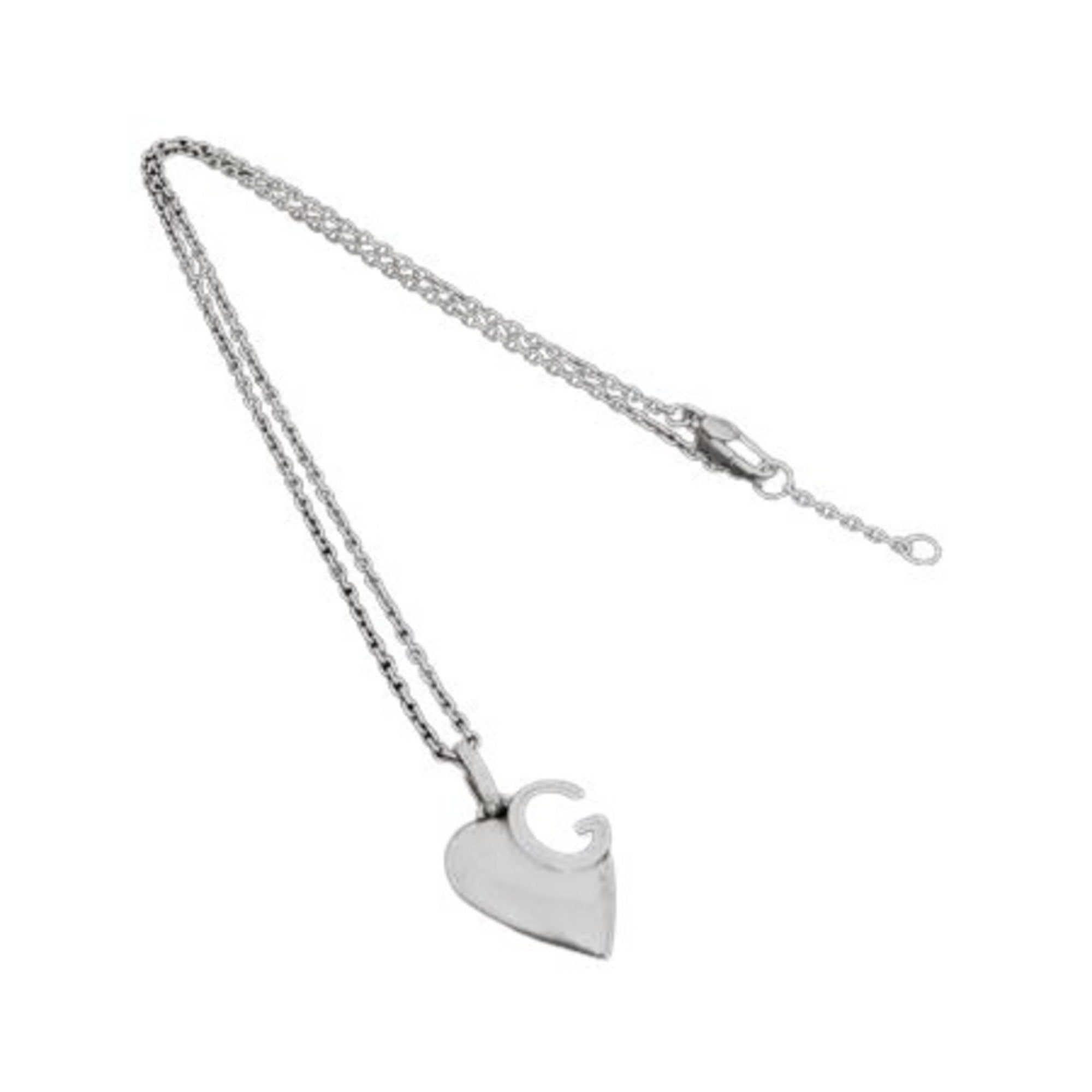 Heart Pendant Necklace Sterling Silver
