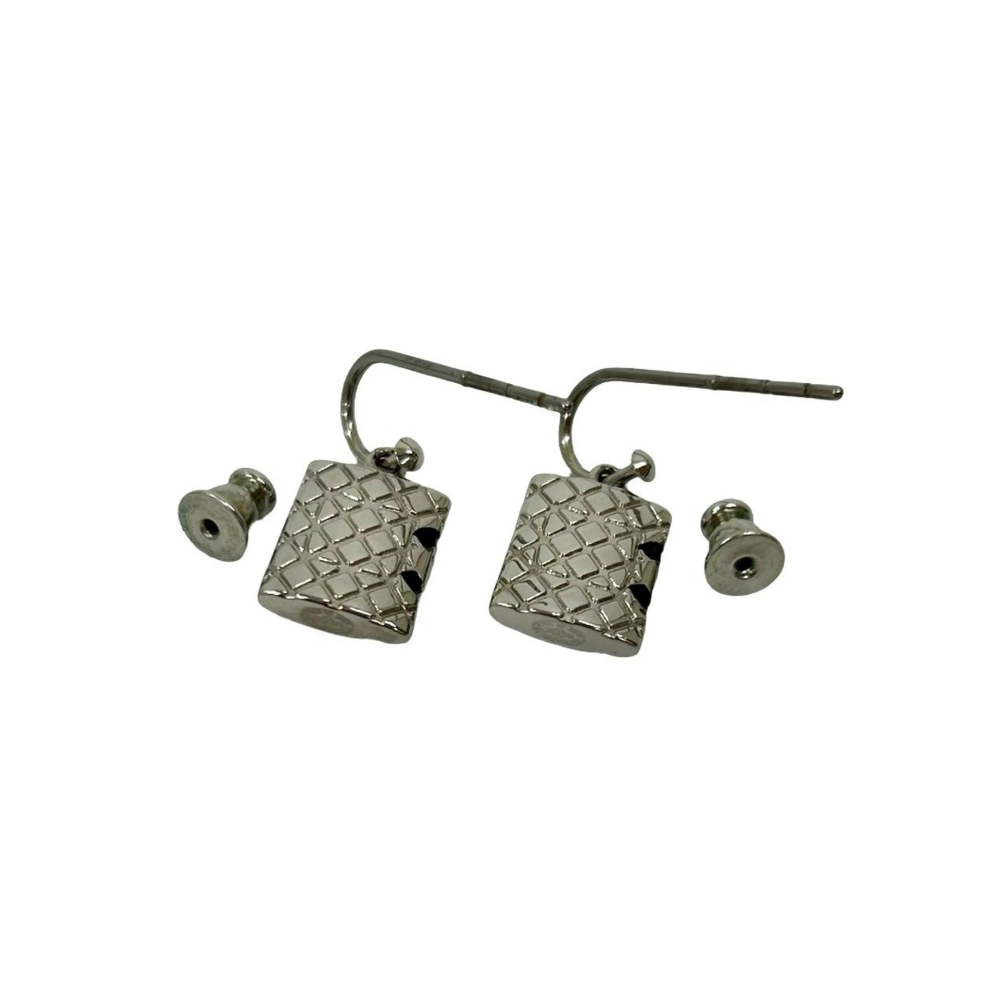 CC Logo Earrings Silver-Tone Metal Silver-Tone Metal