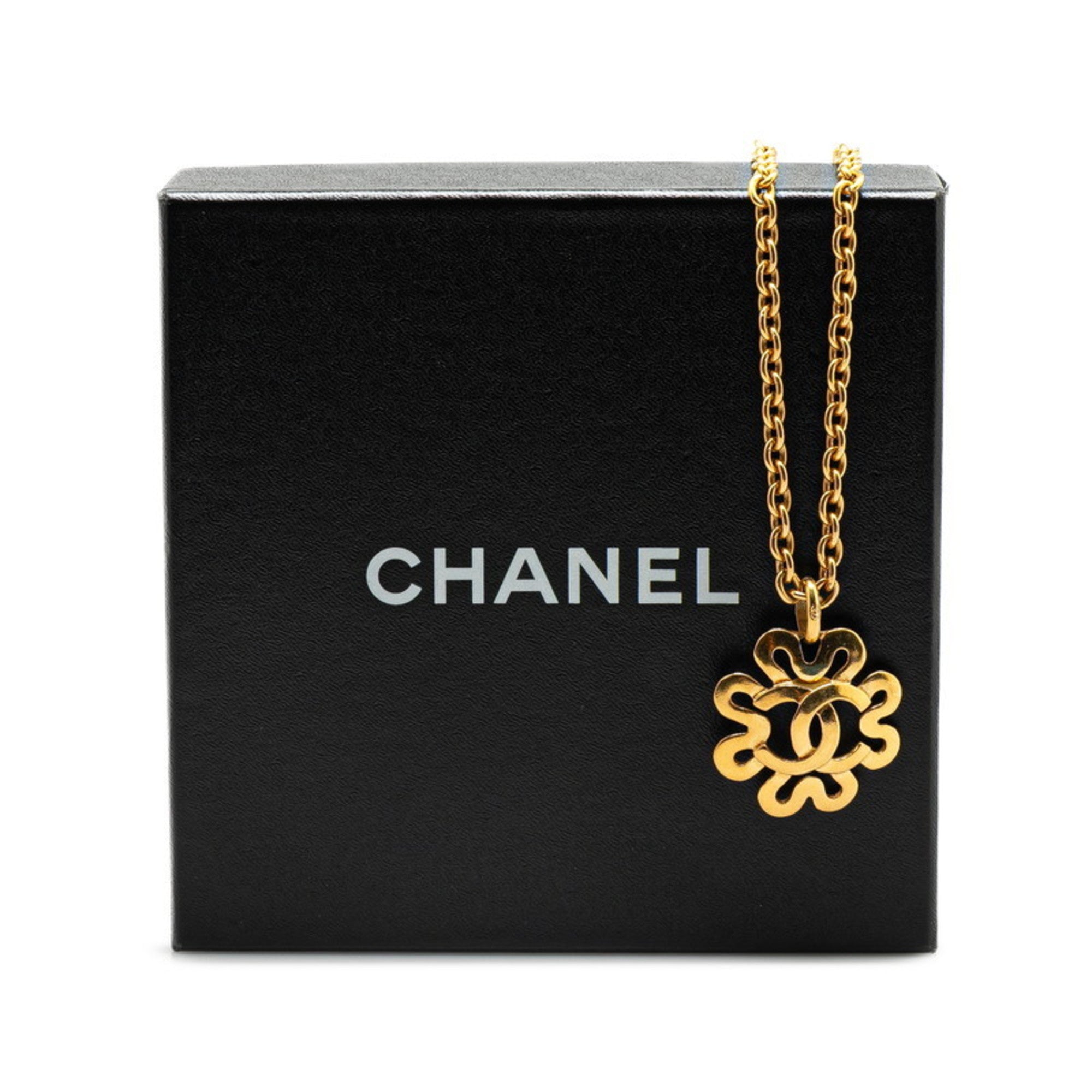 CC Logo Pendant Necklace Metal