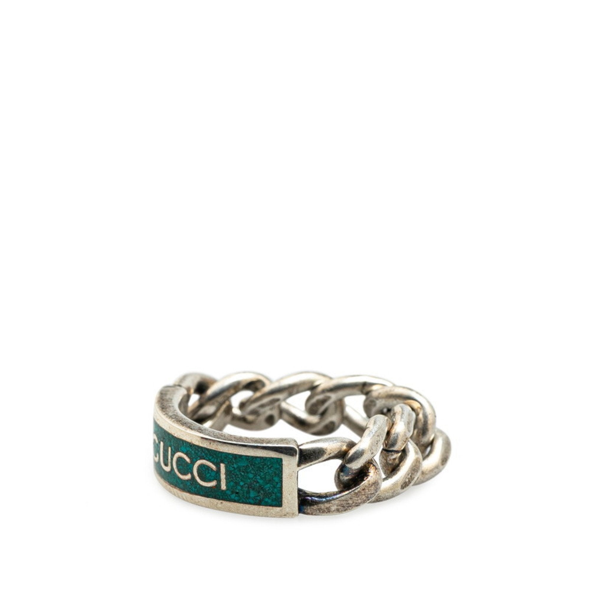 Ring Enamel and Sterling Silver