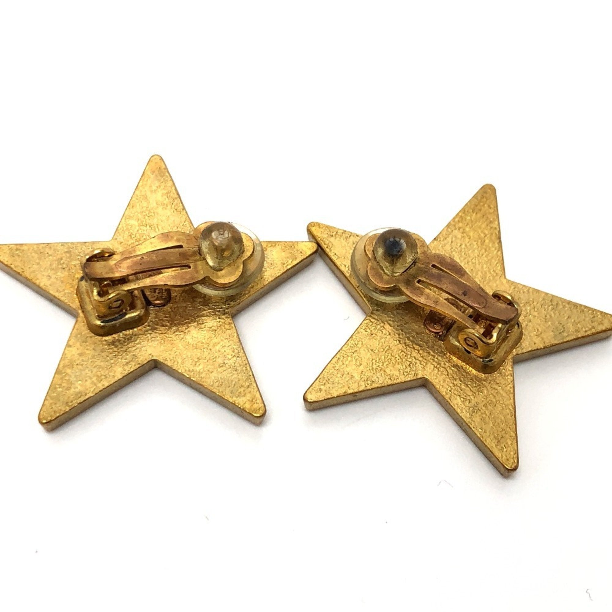 CC Logo Star Clip-On Earrings Metal