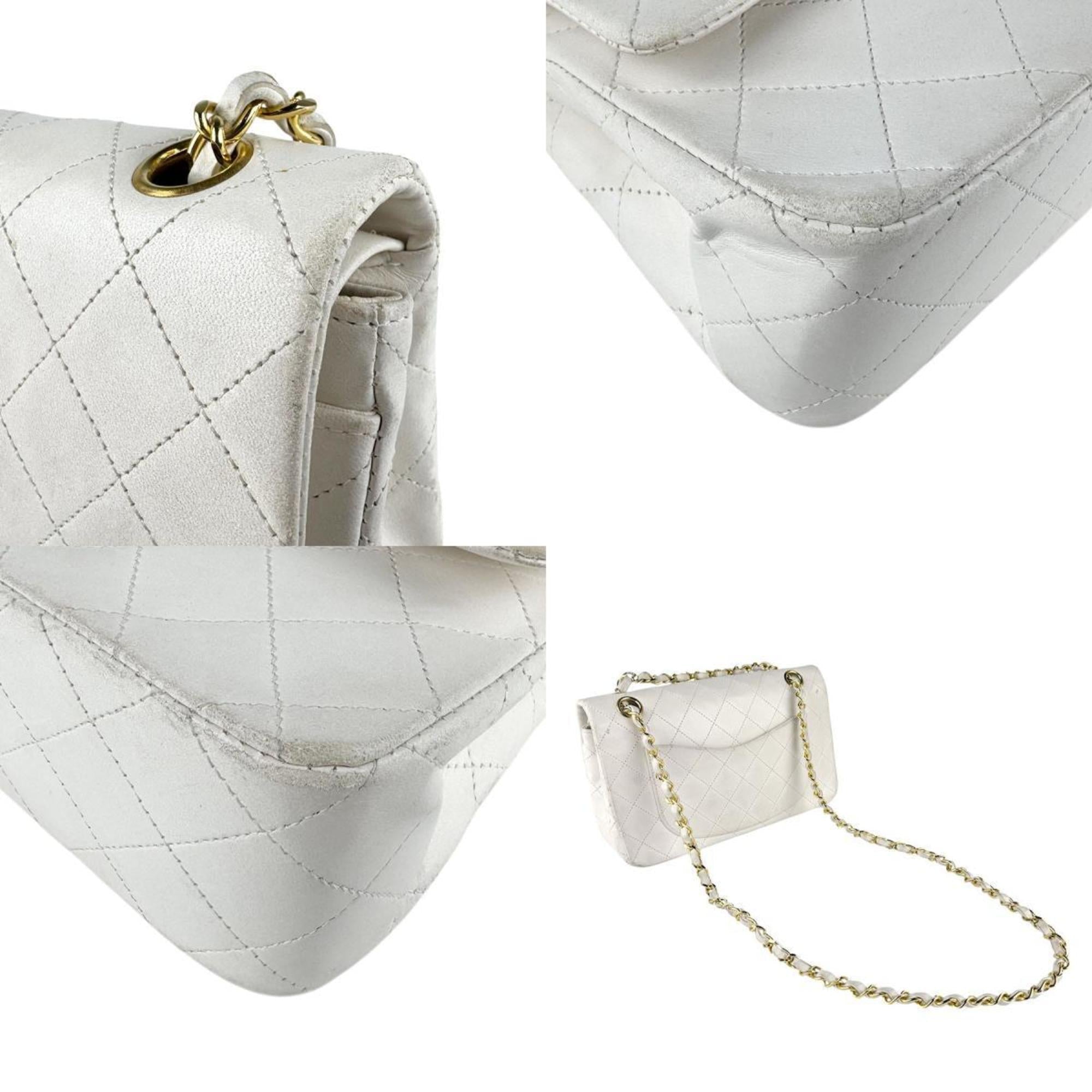 Vintage Classic Double Flap Bag Quilted Lambskin Small