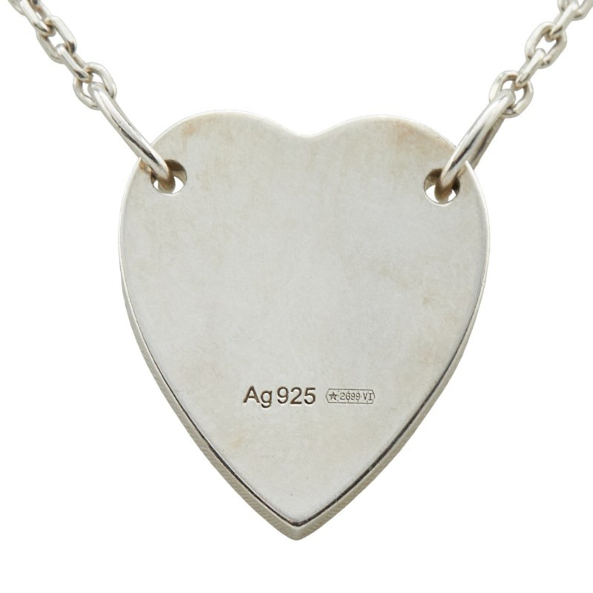 Trademark Heart Pendant Necklace Sterling Silver