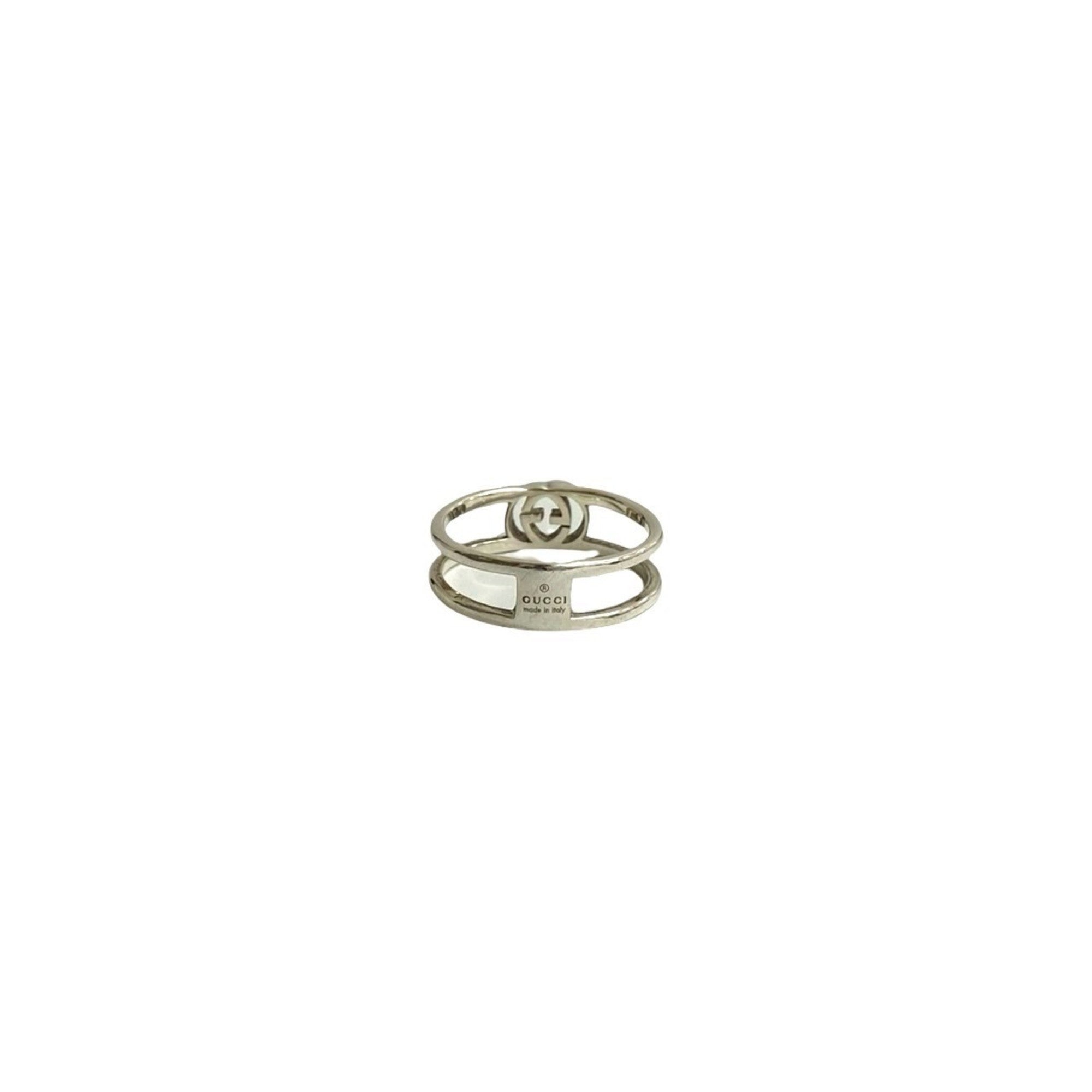 Interlocking G Ring Sterling Silver