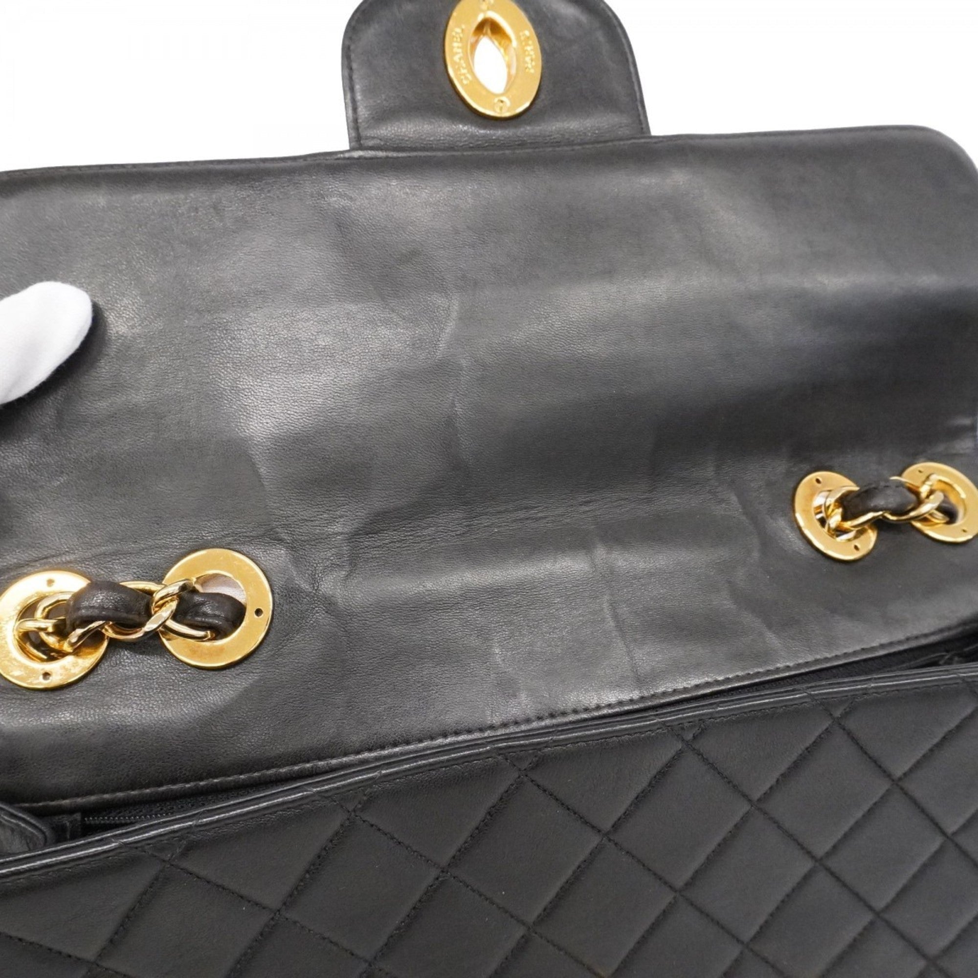 Vintage Classic Single Flap Bag Quilted Lambskin Jumbo