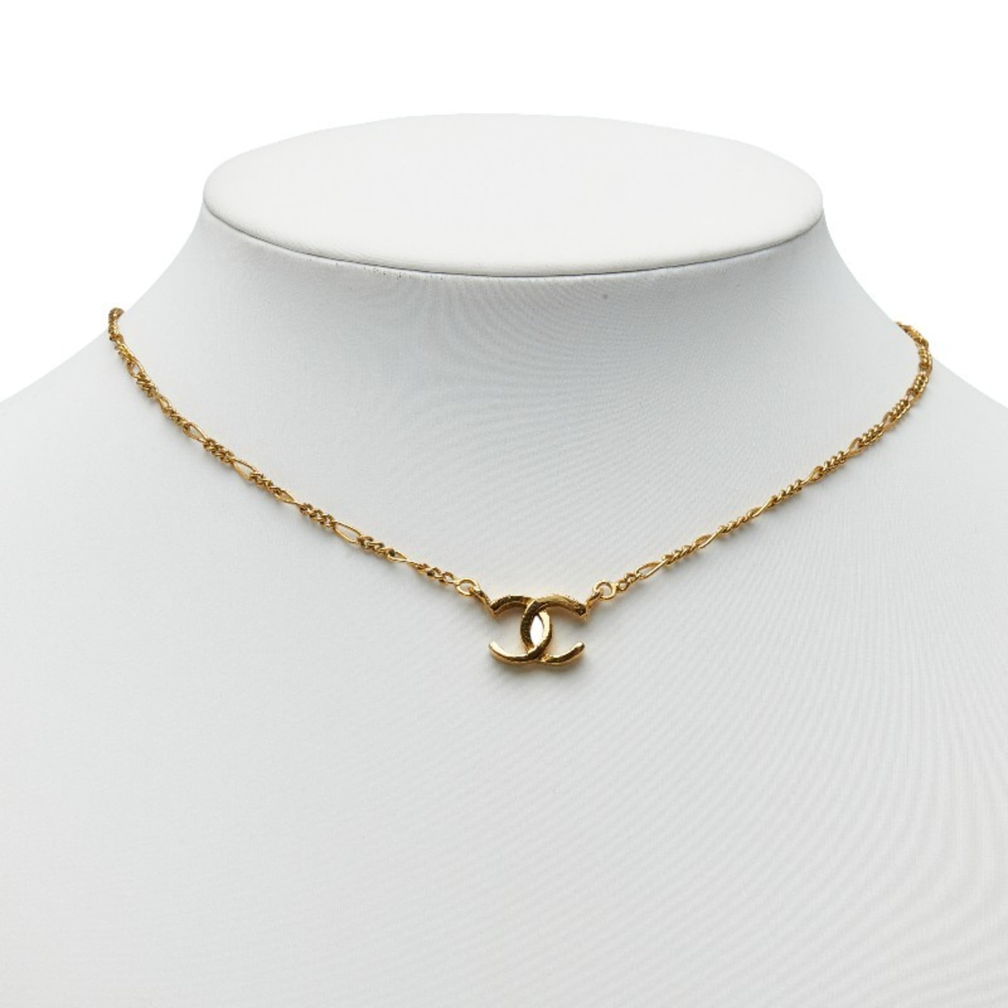 CC Logo Pendant Necklace Metal