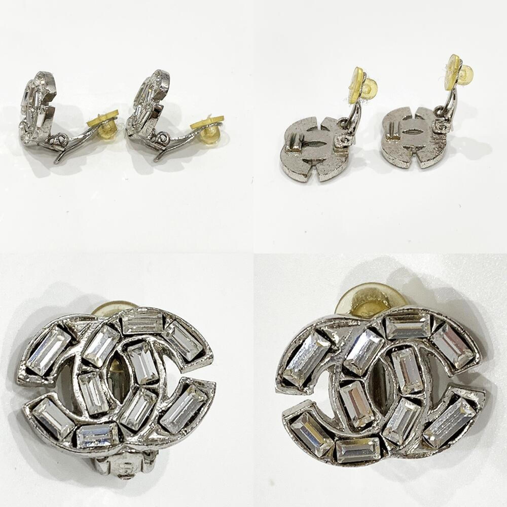 CC Logo Clip-On Earrings Sterling Silver