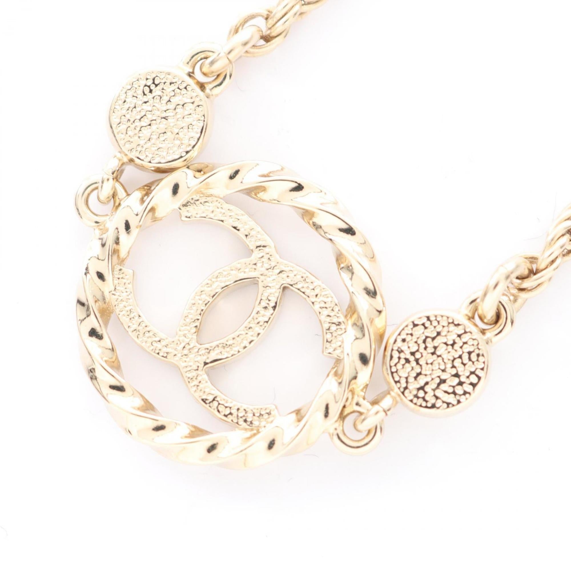 CC Logo Pendant Necklace Metal