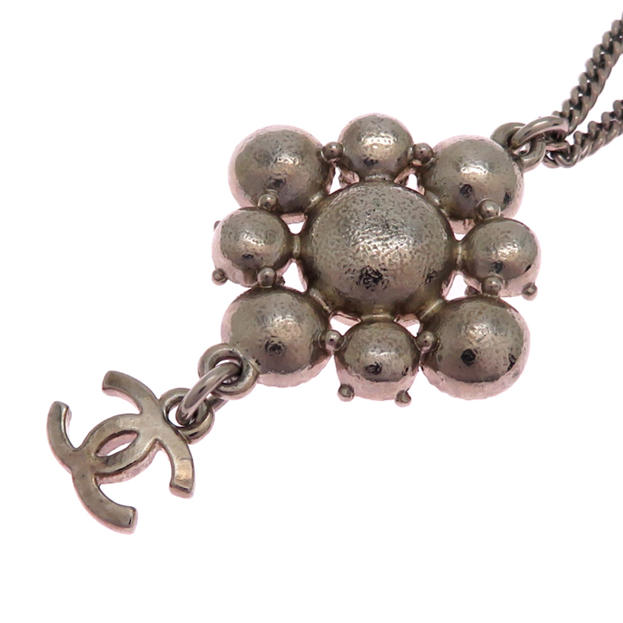 CC Logo Pendant Necklace Metal