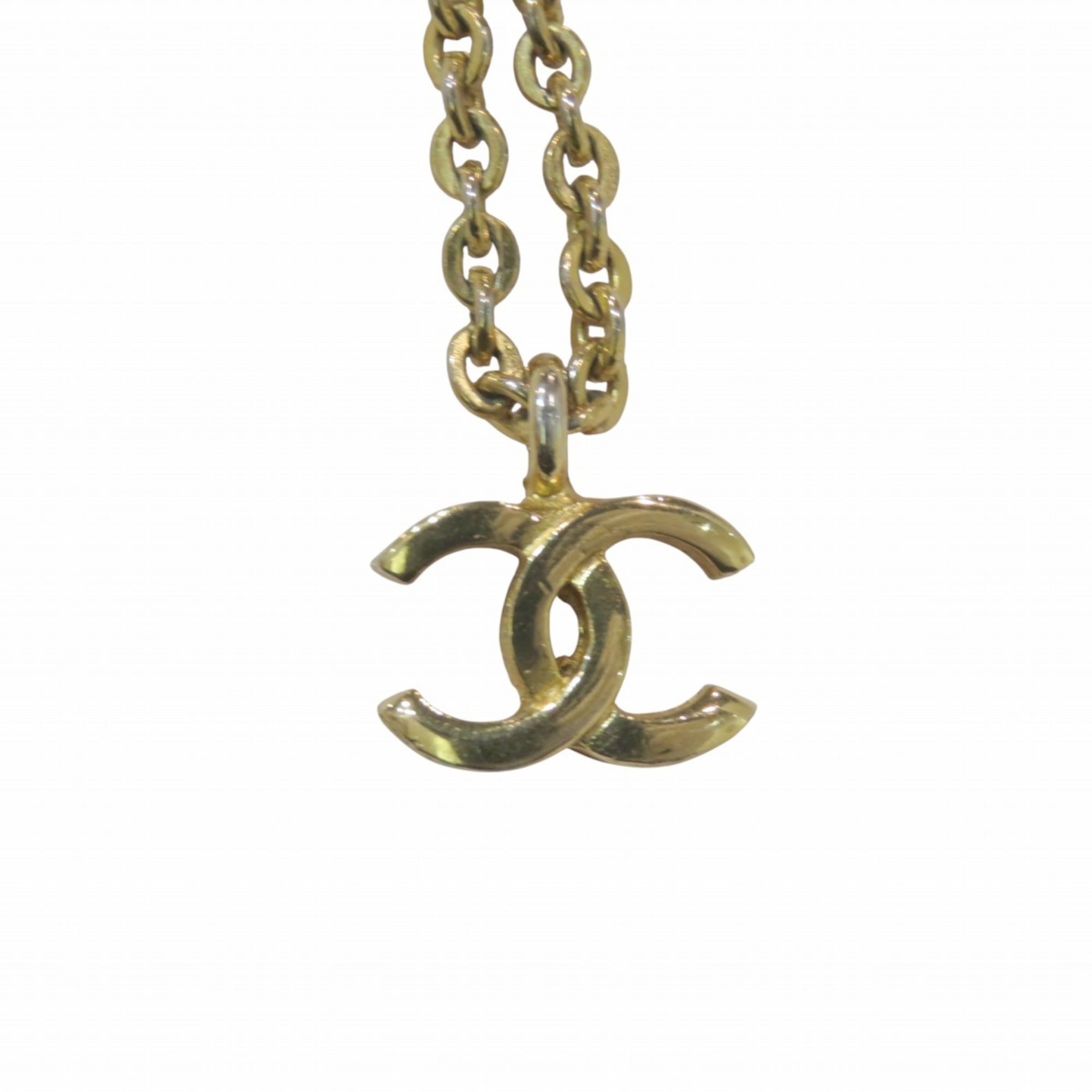 CC Logo Pendant Necklace Metal