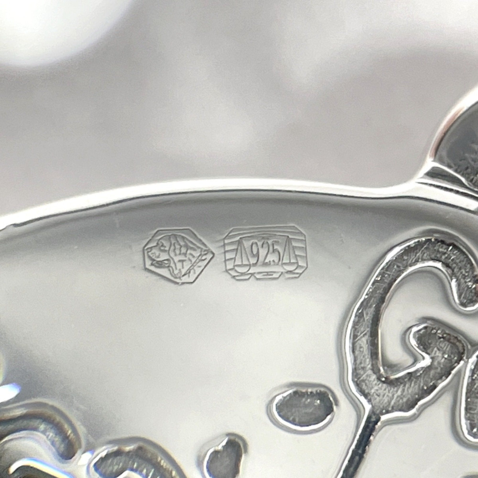 Ghost Pendant Necklace Sterling Silver With Diamond