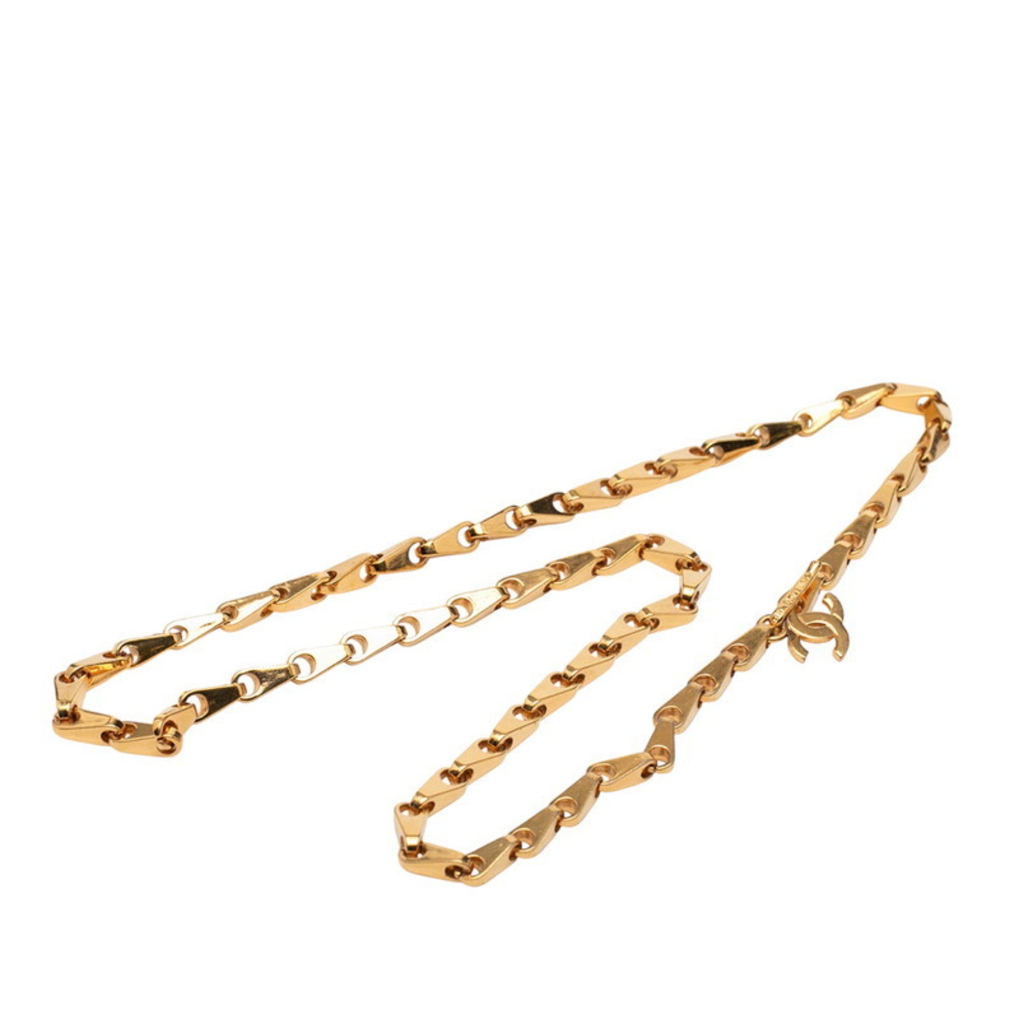 CC Logo Pendant Necklace Metal
