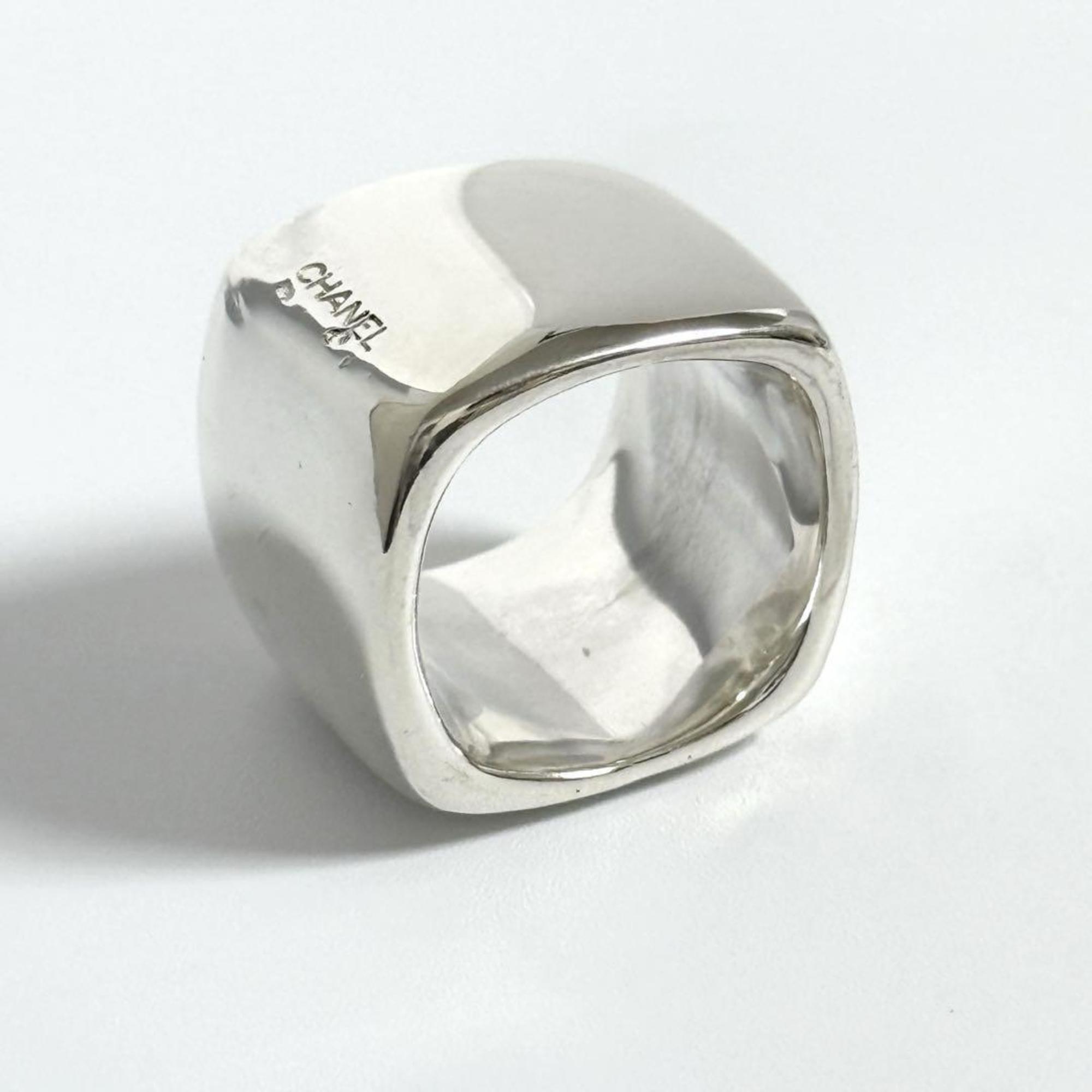 Vintage Wide Square Band Ring Sterling Silver