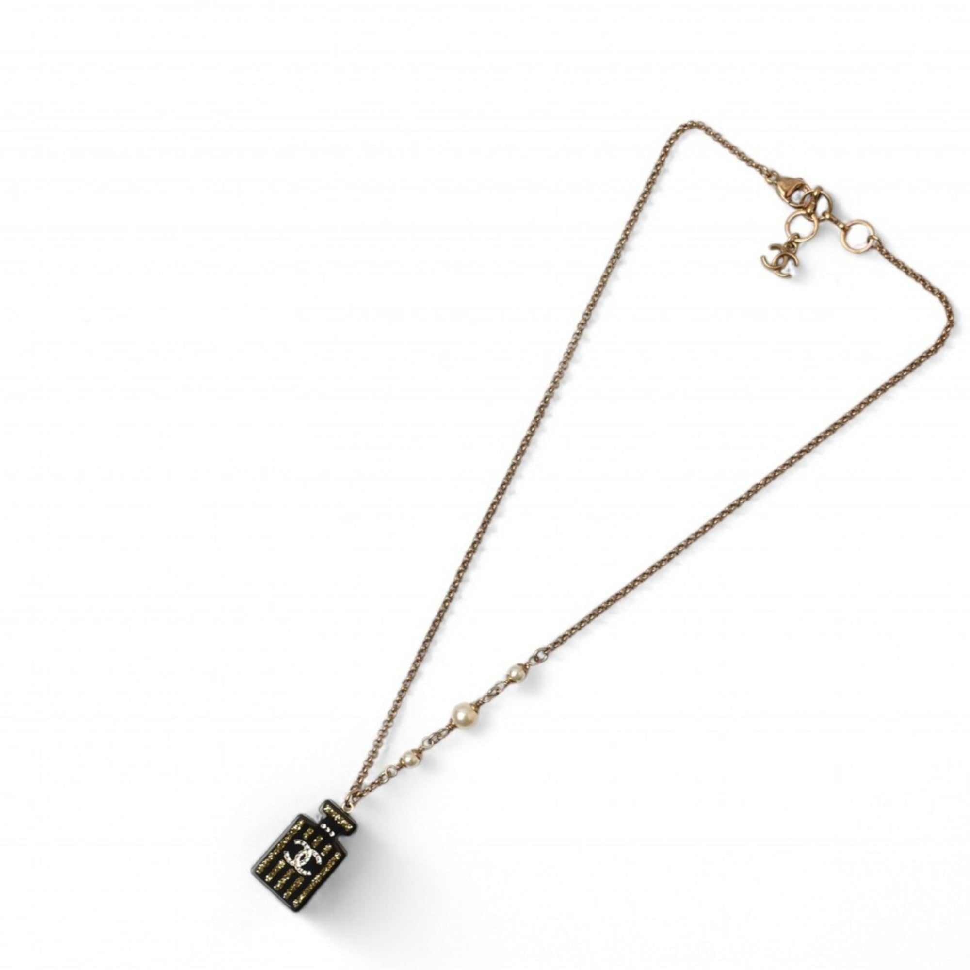 CC Logo Pendant Necklace Metal