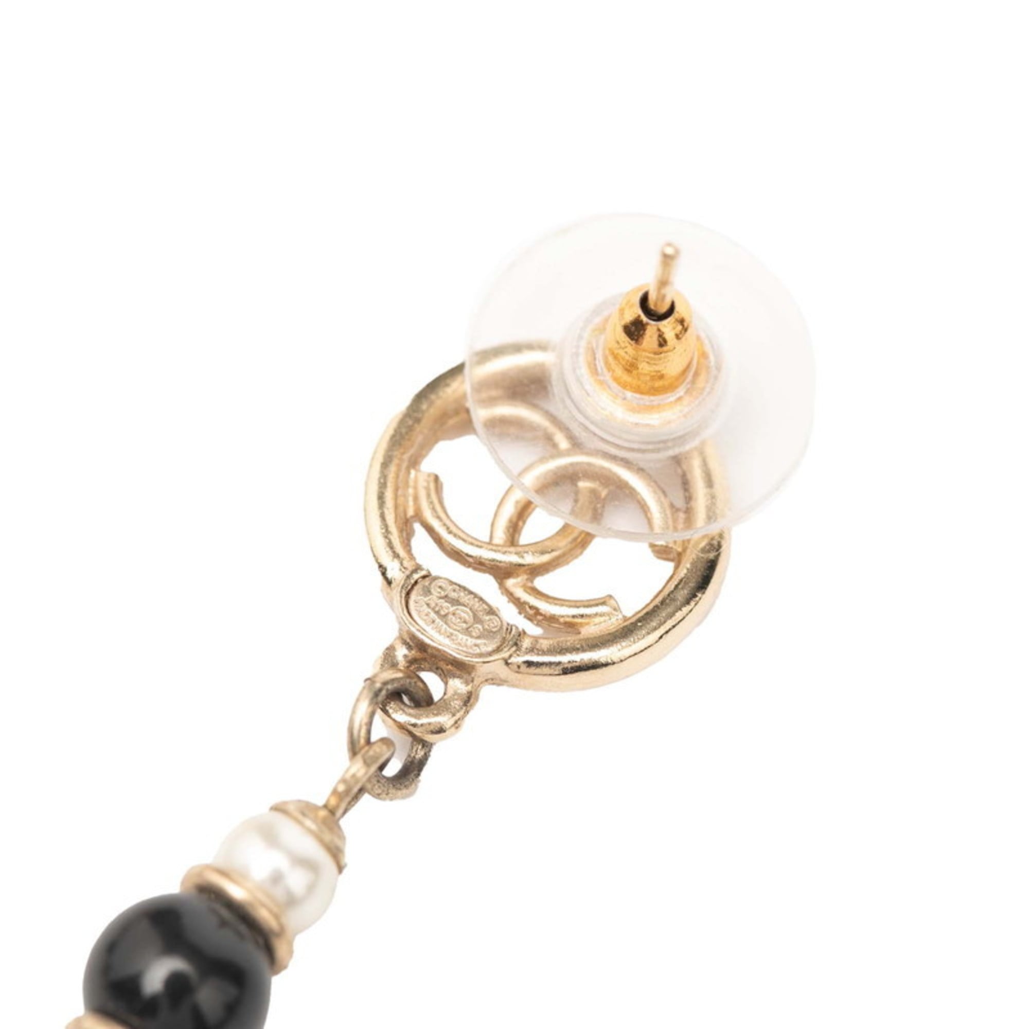 CC Logo Earrings Gold-Tone Metal Gold-Tone Metal