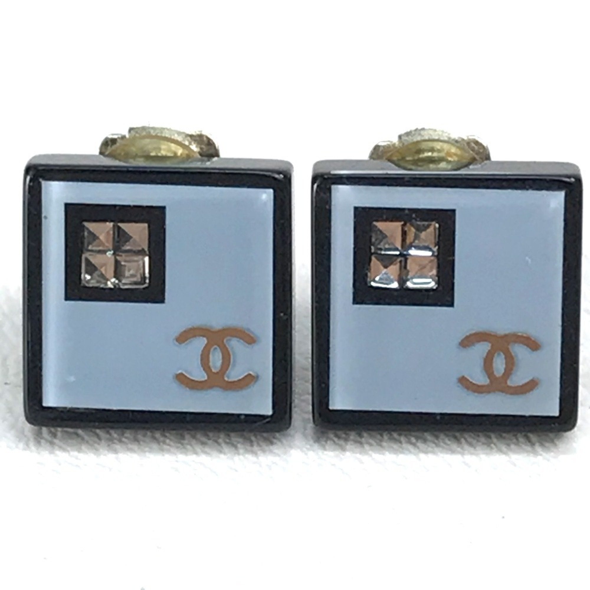 CC Logo Clip-On Earrings Metal