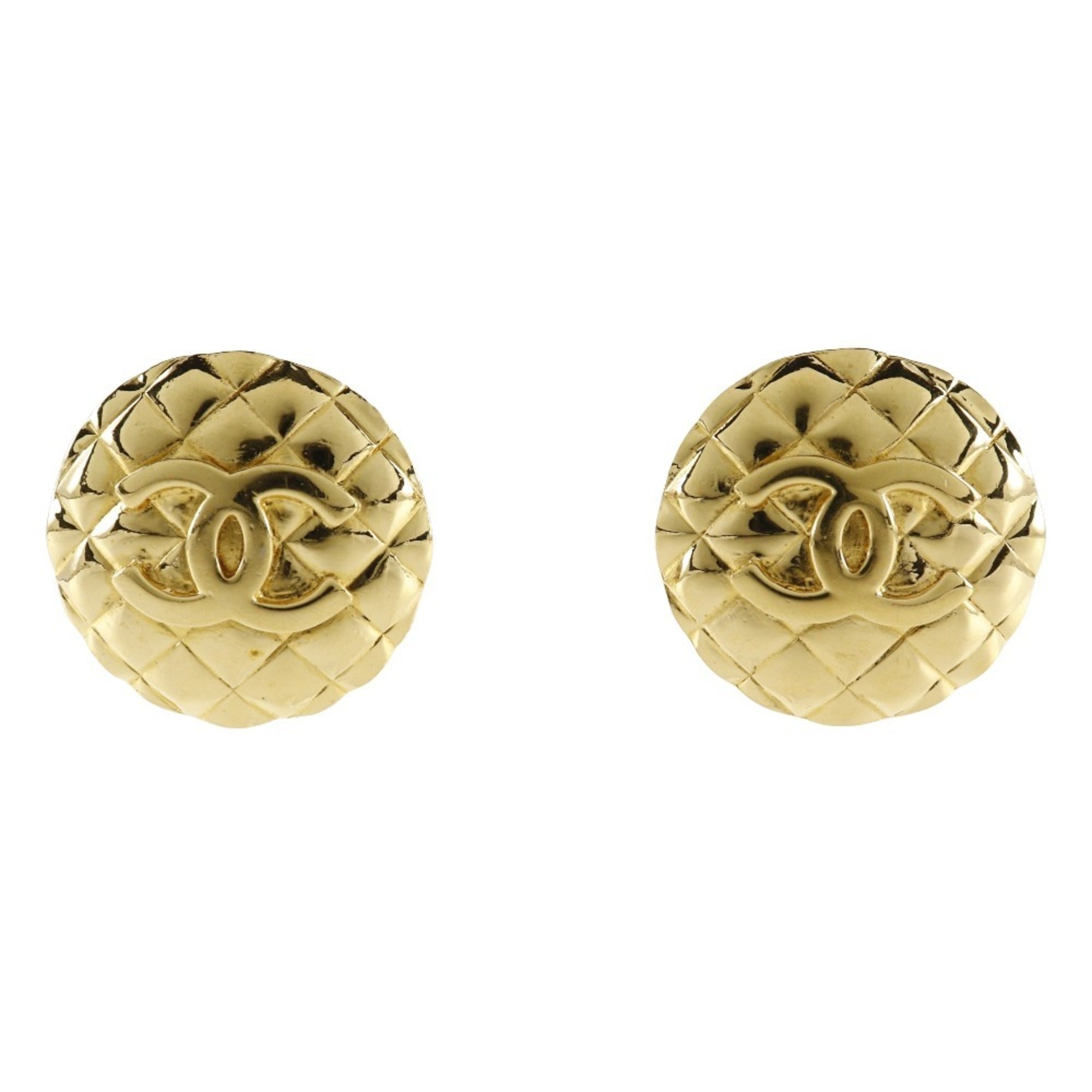 CC Logo Clip-On Earrings Metal