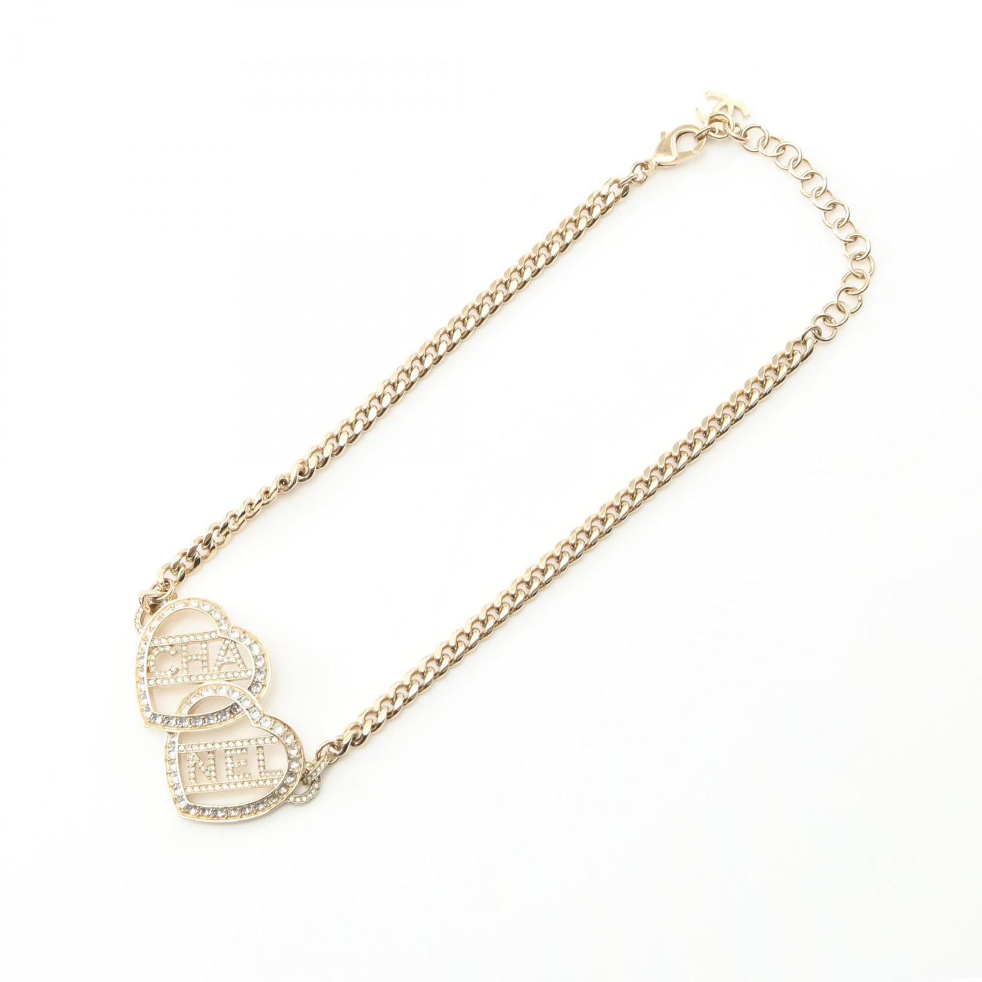 Choker Necklace Metal with Rhinestone