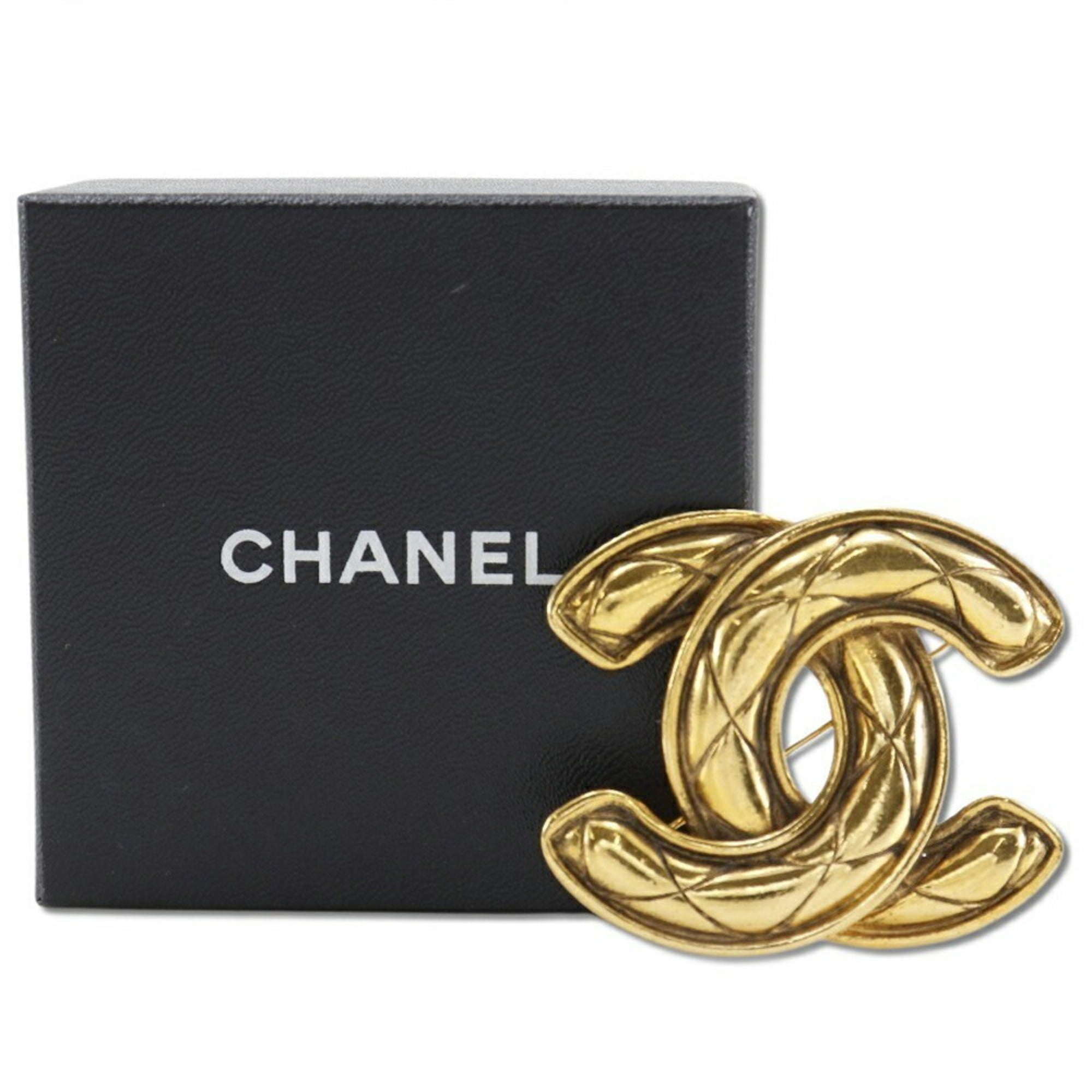 CC Logo Brooch Metal