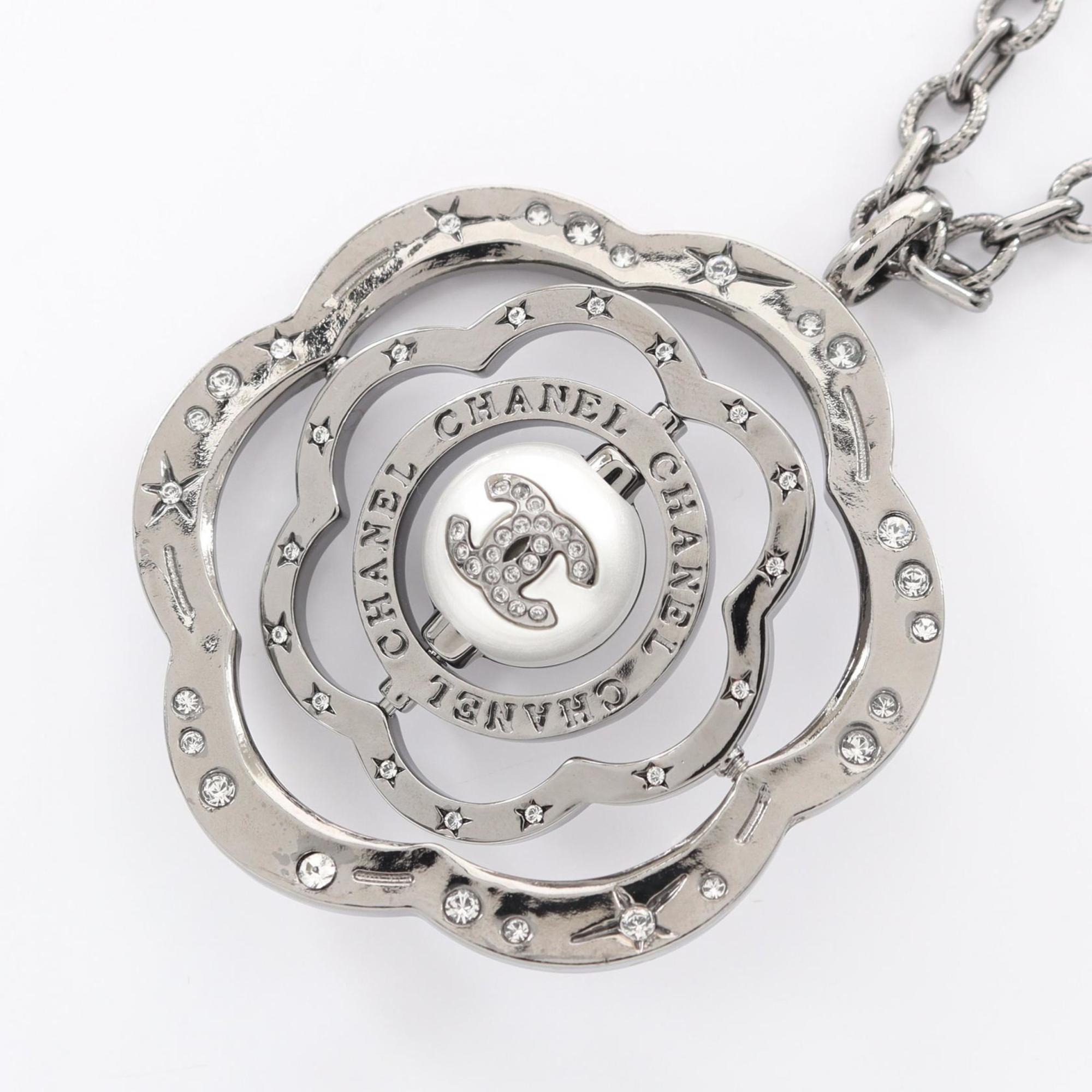 CC Logo Pendant Necklace Sterling Silver