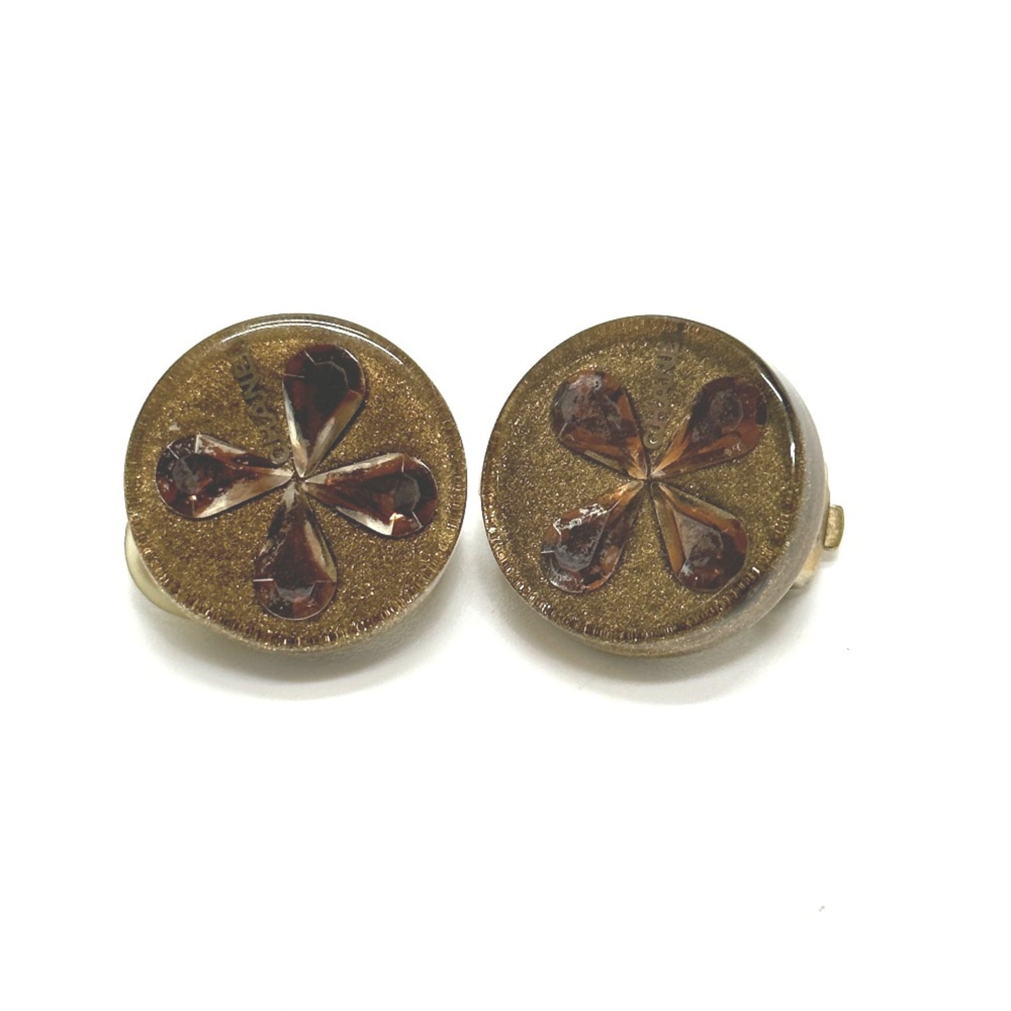 Clip-On Earrings Clip-On Gold-Tone Metal