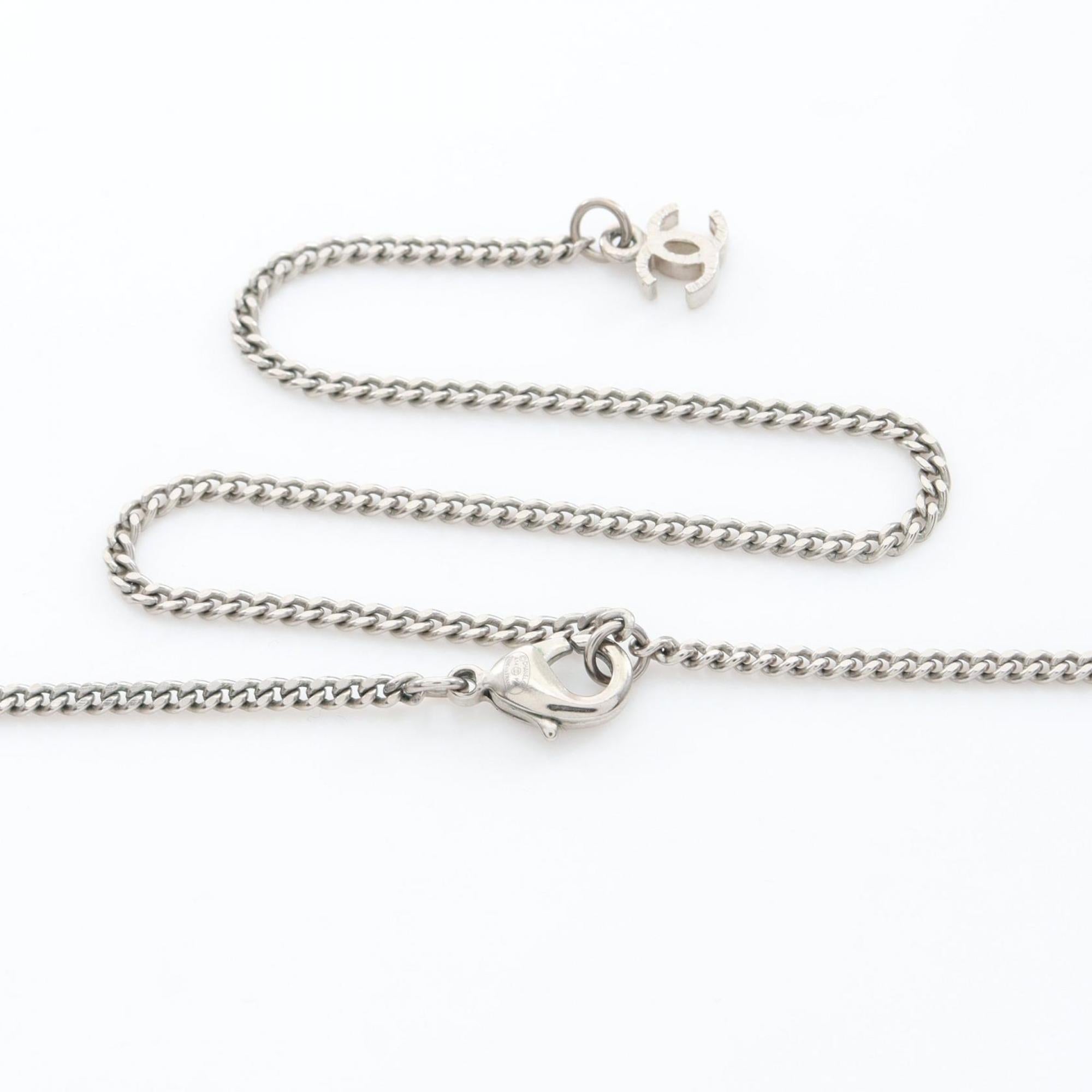 CC Logo Pendant Necklace Sterling Silver