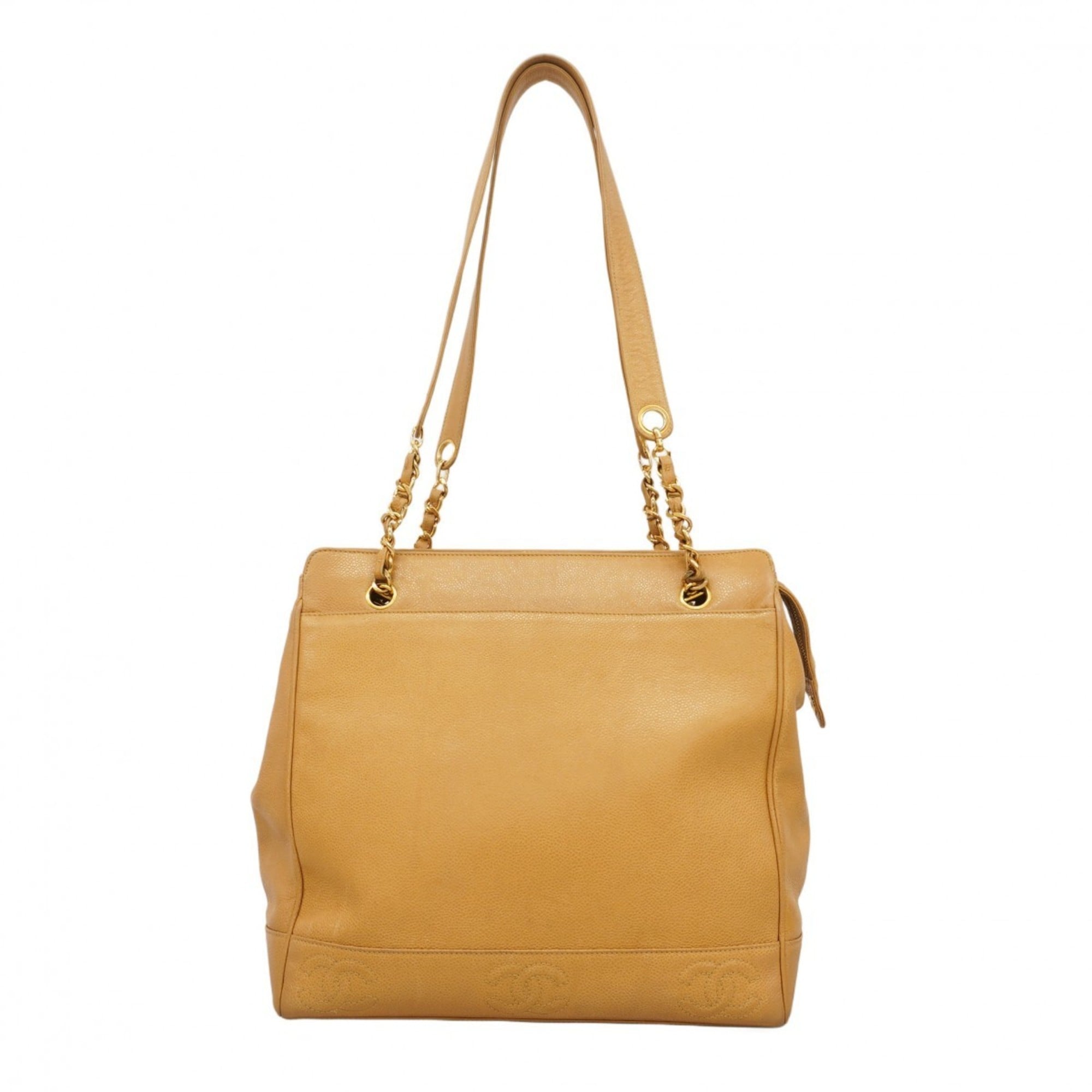 Vintage Stitched CC Shoulder Bag Caviar Medium