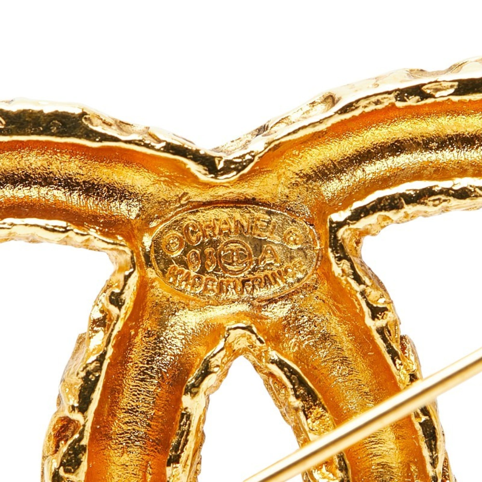 CC Logo Brooch Metal