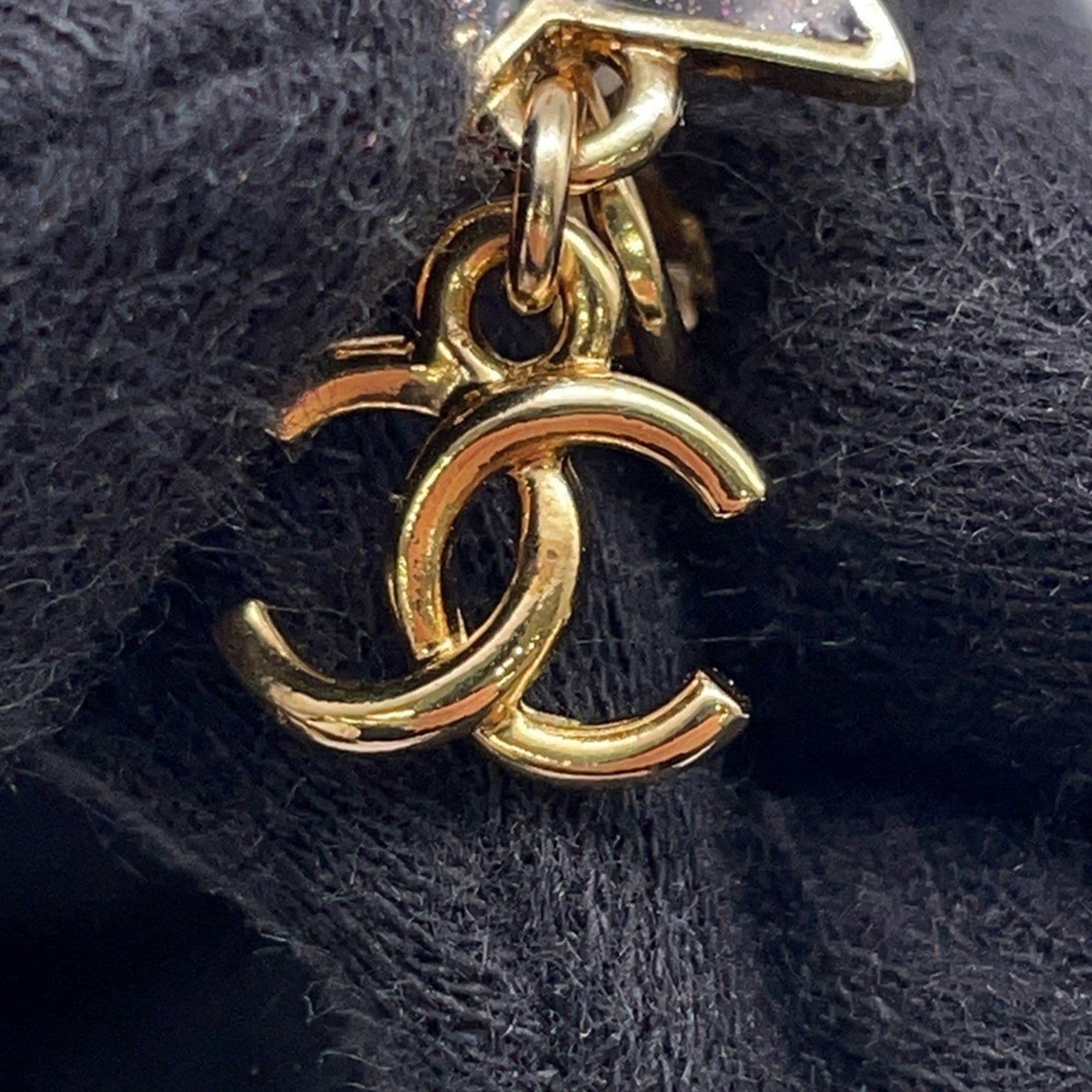 CC Logo Star Clip-On Earrings Metal
