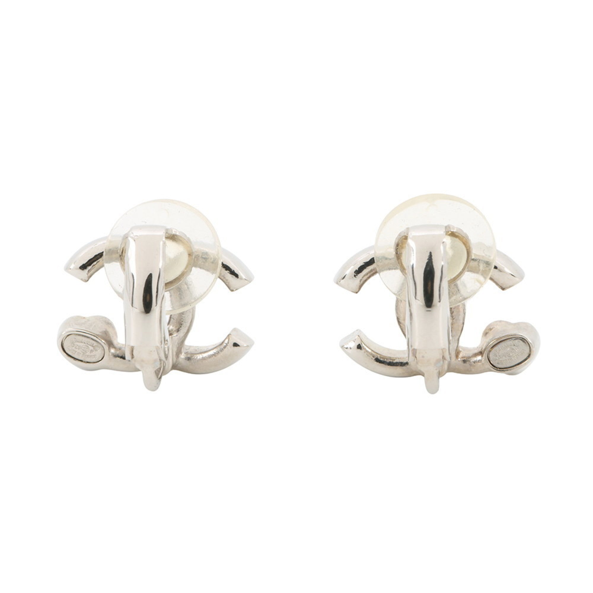 CC Logo Heart Earrings Metal