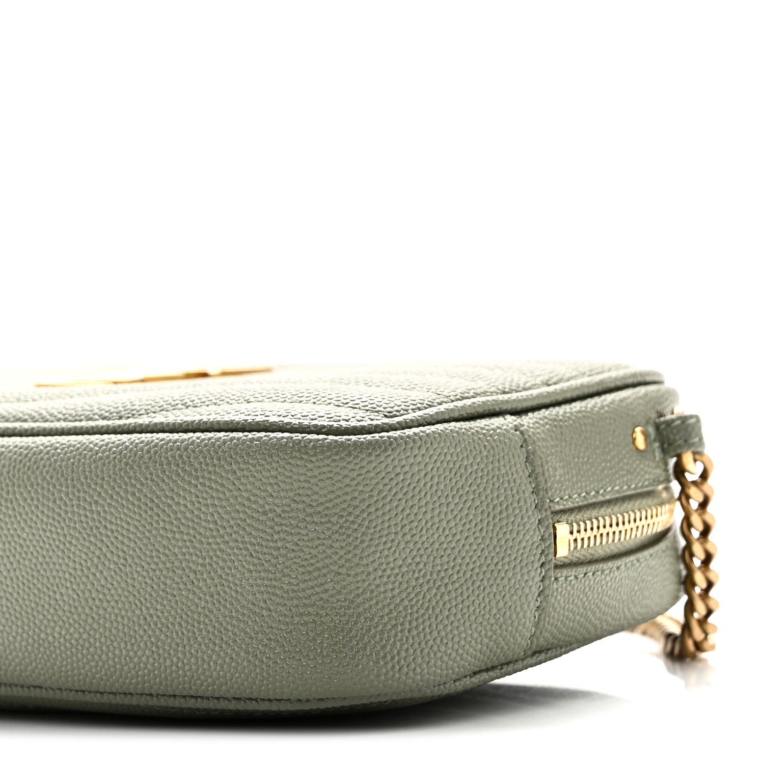 Grain De Poudre Matelasse Monogram Mini Lou Camera Bag Light Sage