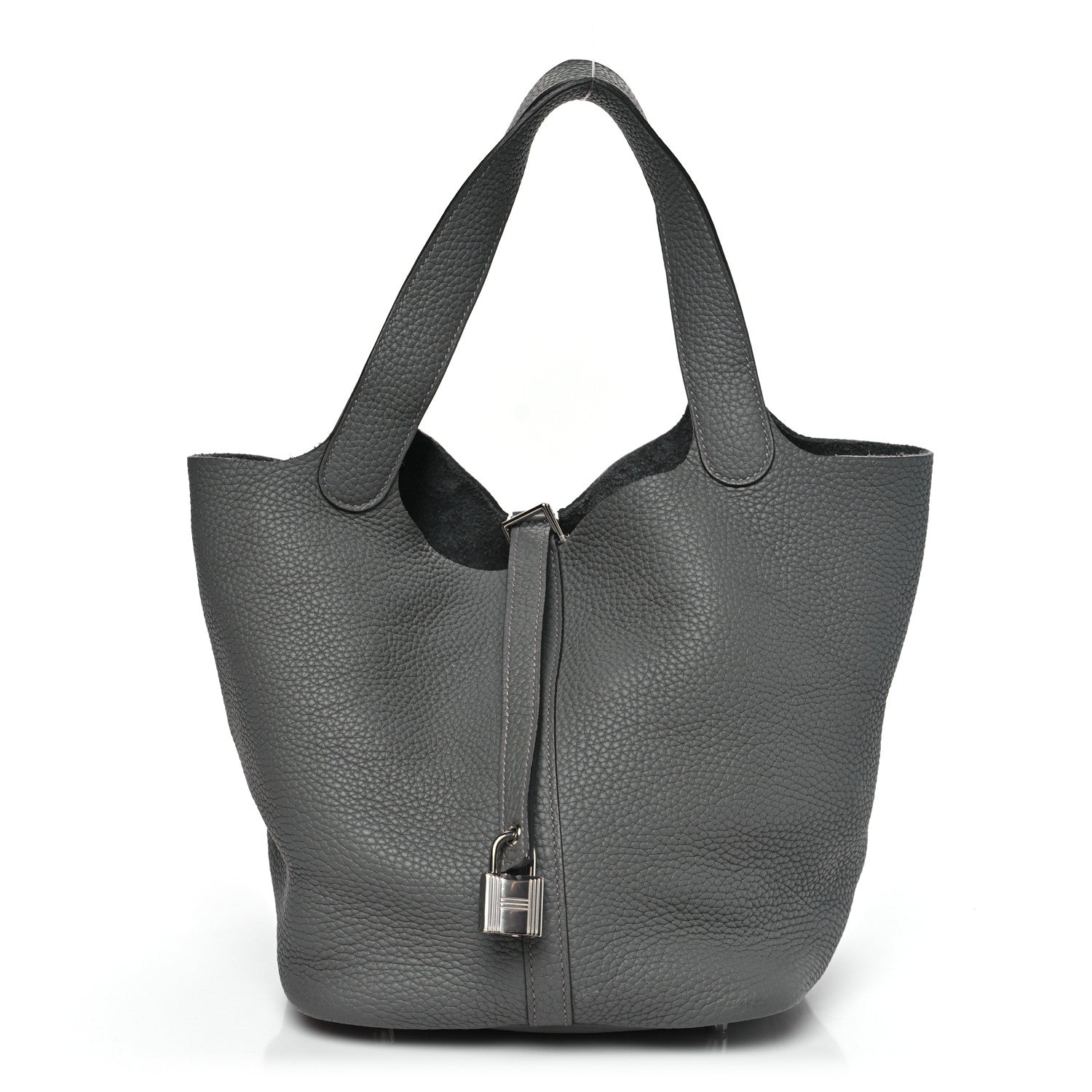 Taurillon Clemence Picotin Lock 22 MM Gris Meyer