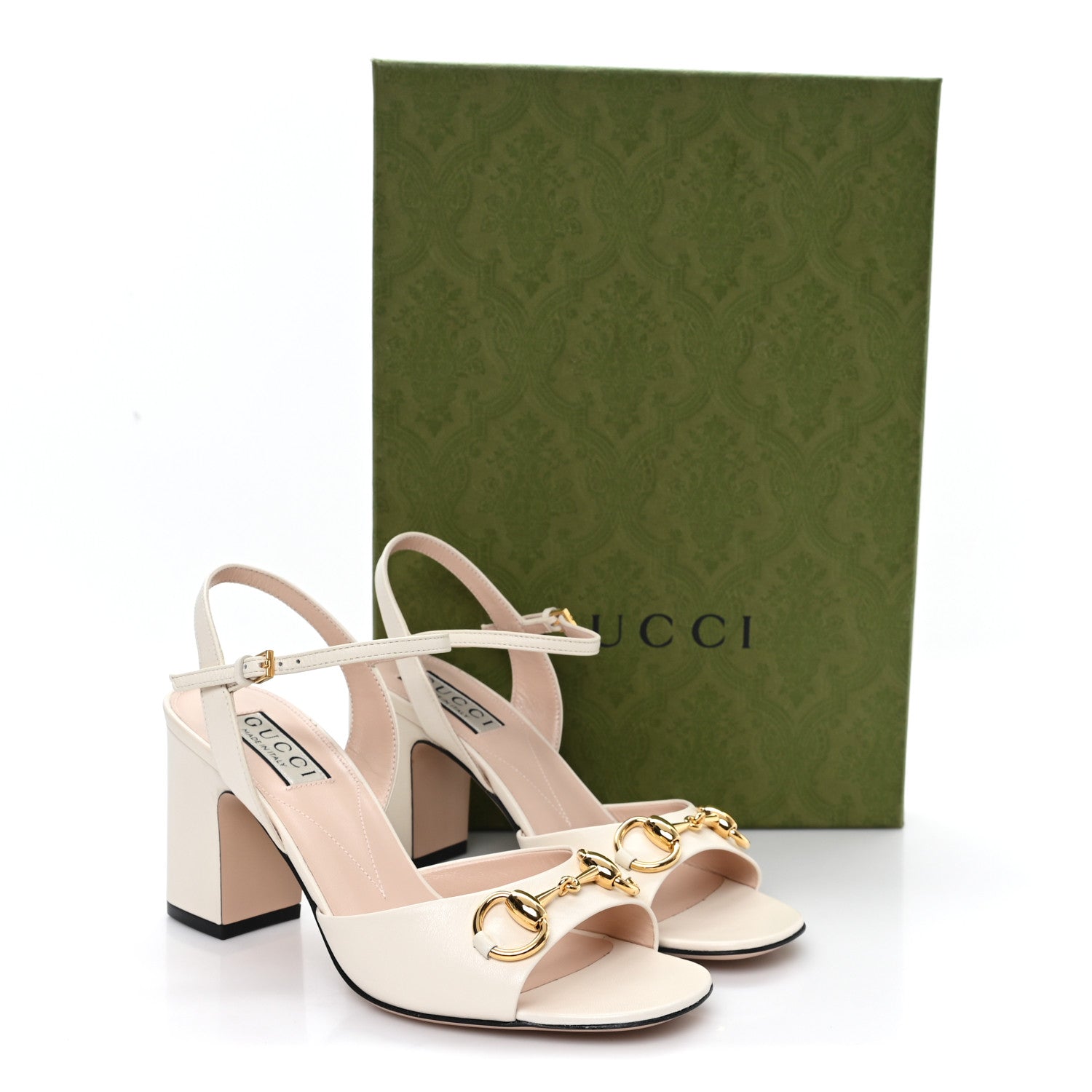 Malaga Kid Horsebit Lady 75mm Sandals 36 Mystic White