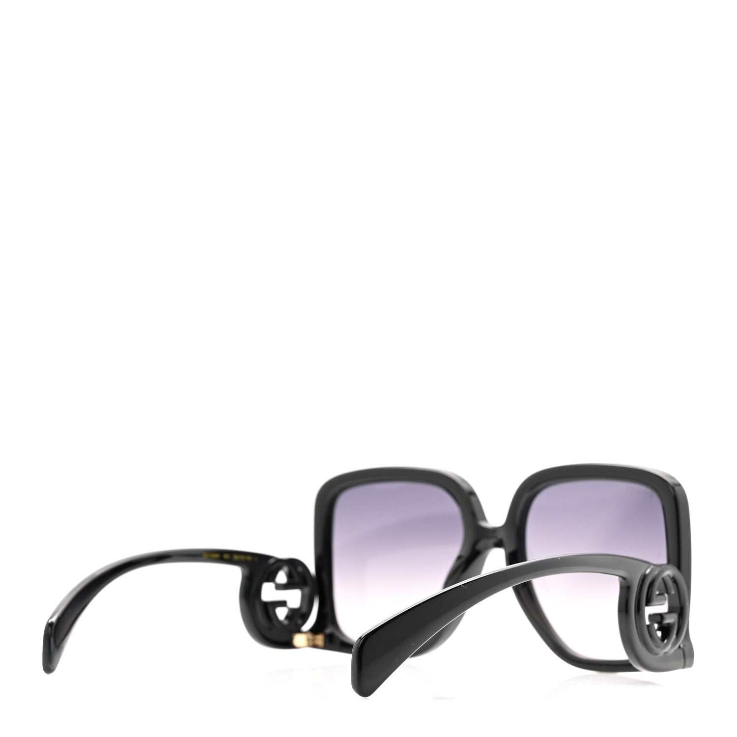 Acetate Rectangle Frame Sunglasses GG1326S Black