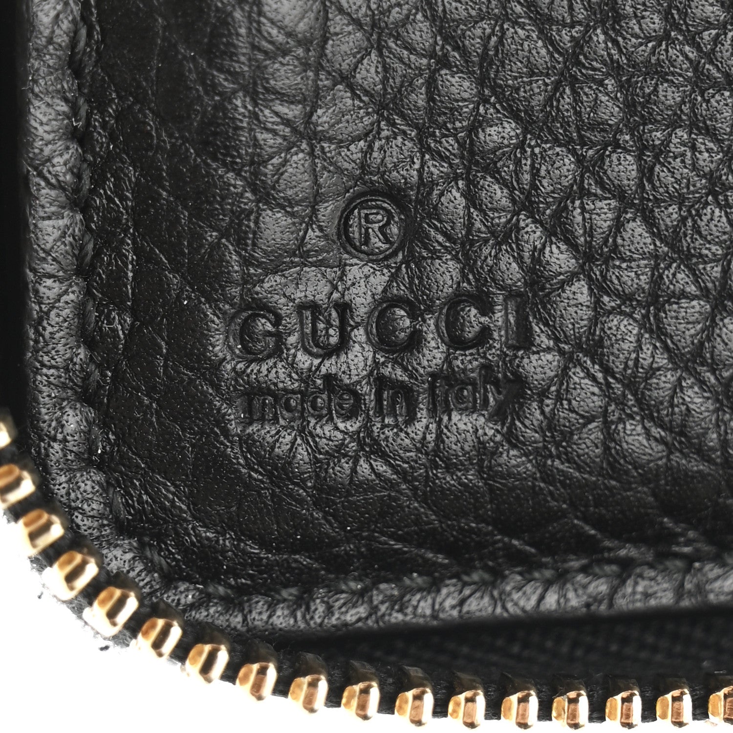 Pebbled Calfskin Medium Soho Zip Around Wallet Black
