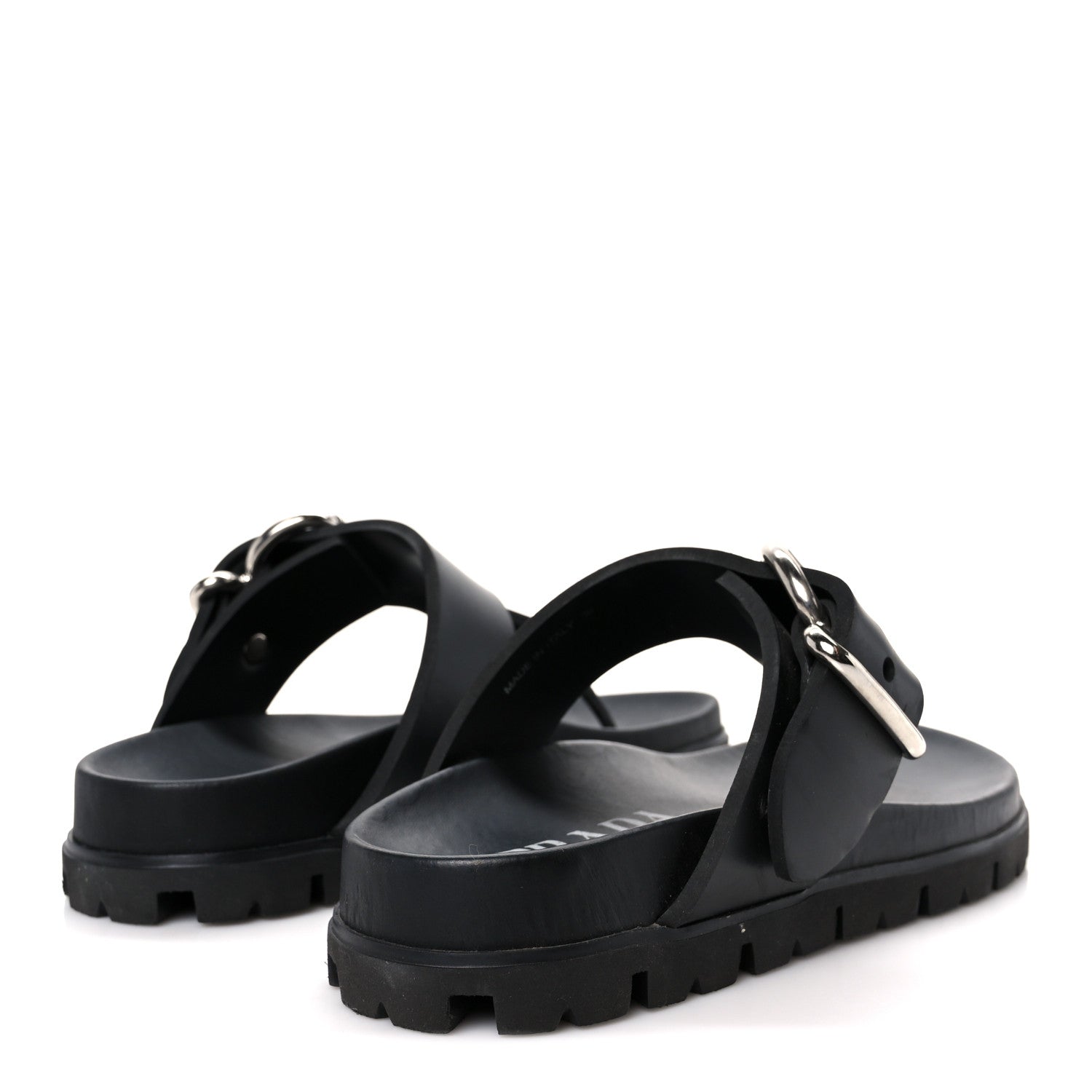 EVA Rubber Thong Buckle Fussbett Sandals 36 Black