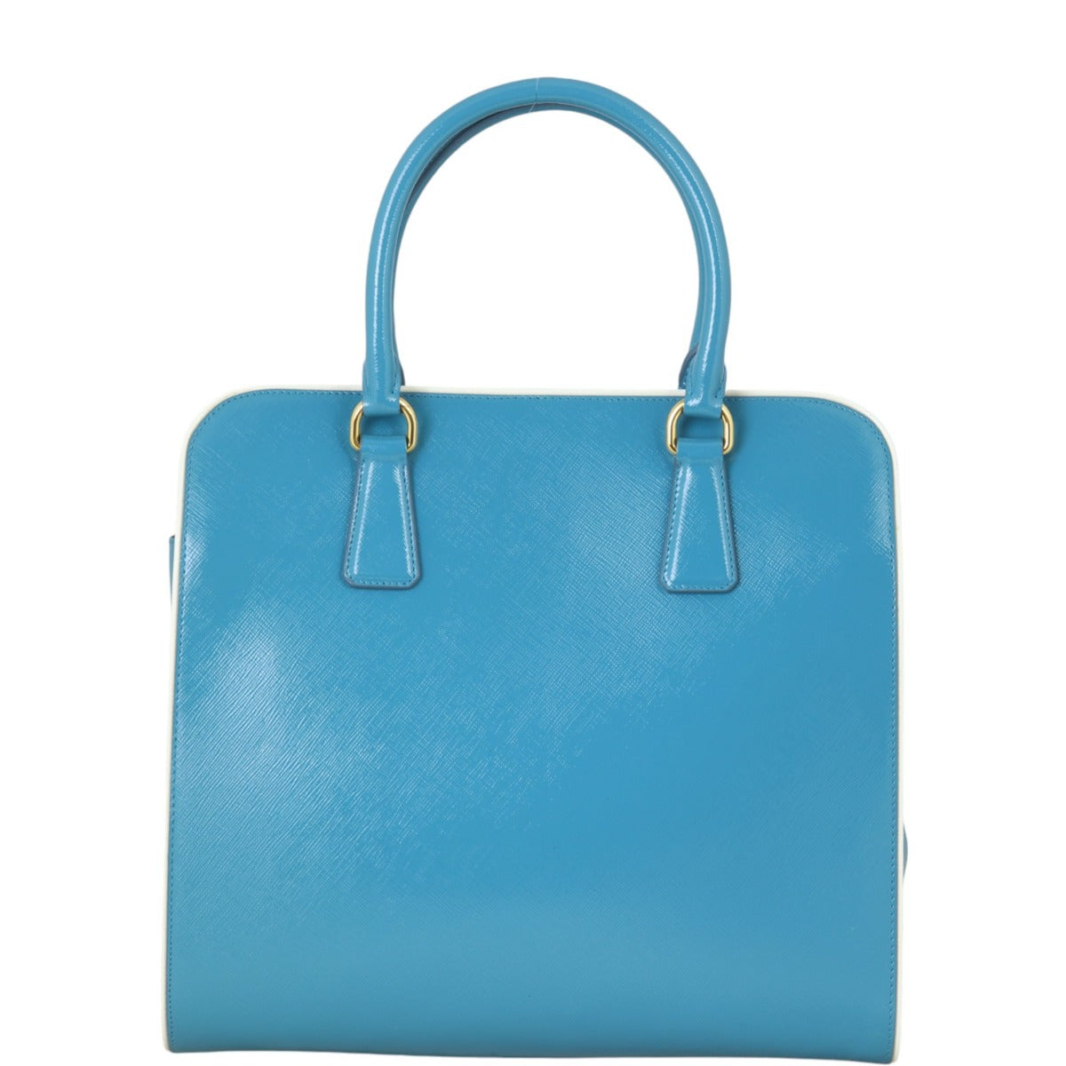 Prada Saffiano Vernice Pyramid Tote