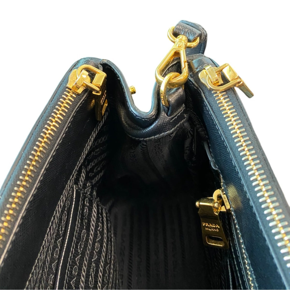 Prada Saffiano Lux Galleria Double Zip Tote Large