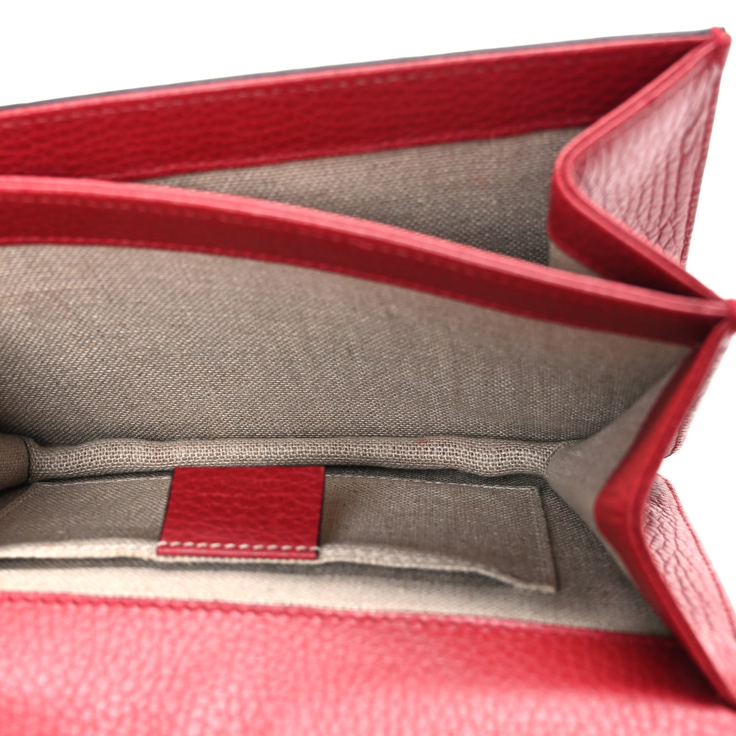 Dollar Calfskin Small Interlocking G Shoulder Bag Red