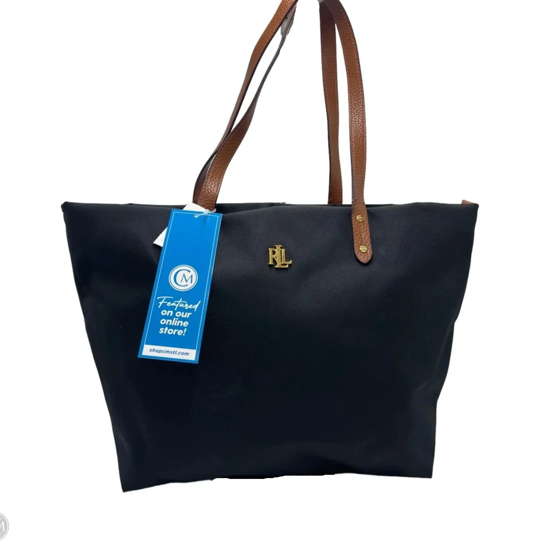 Ralph Lauren Nylon Bainbridge Shopper Designer Tote