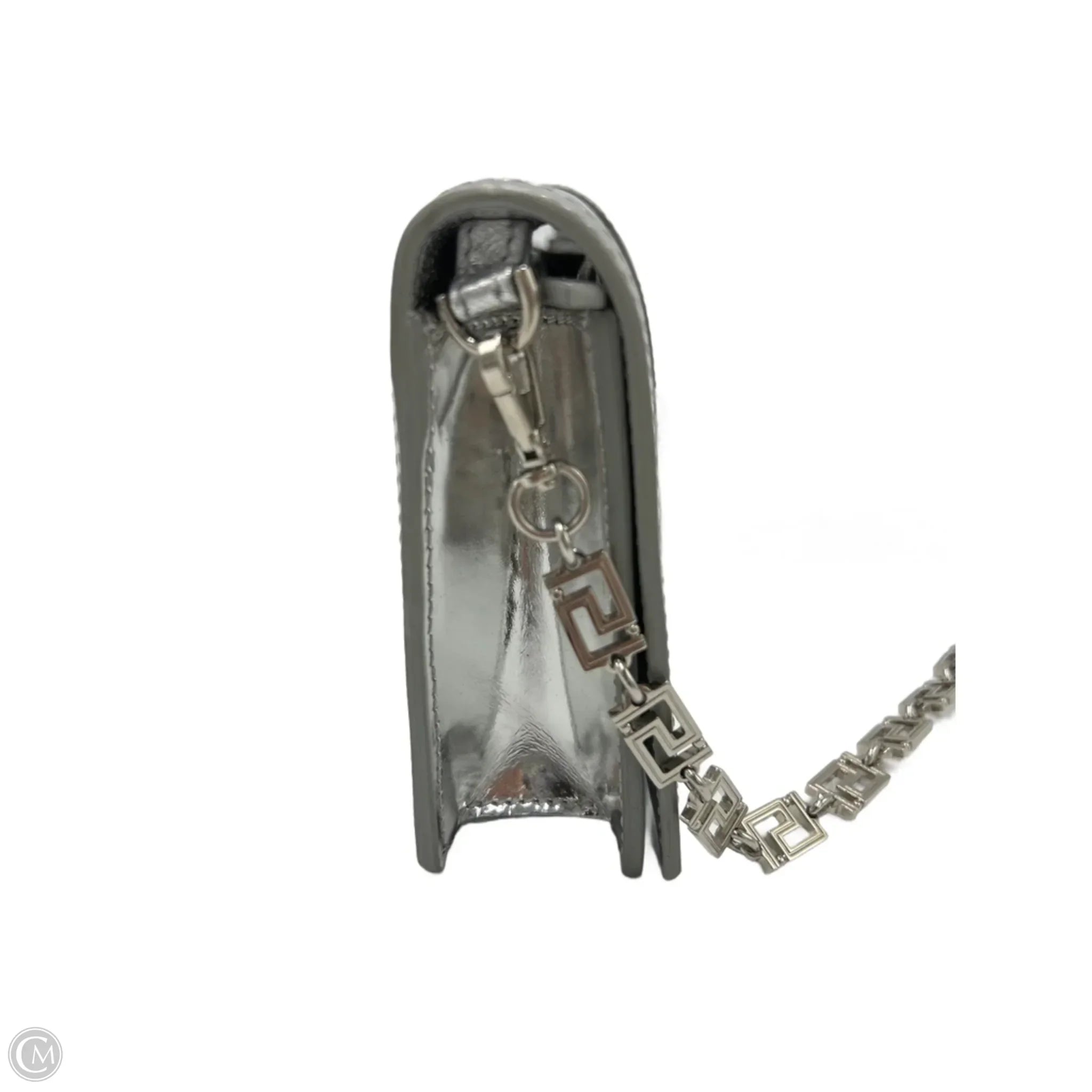 Versace Greca Metallic Luxury Wallet On A Chain