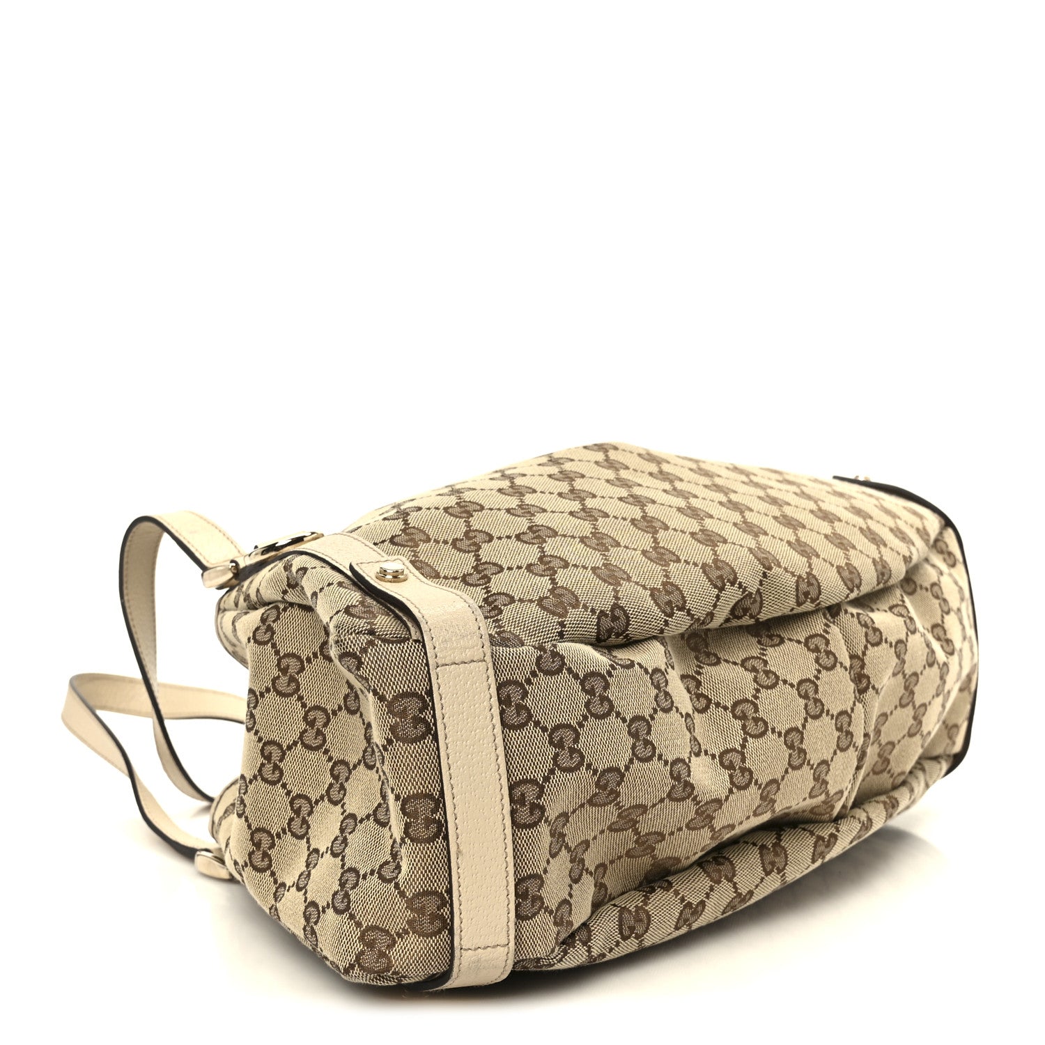 Monogram Medium Abbey Shoulder Bag Off White