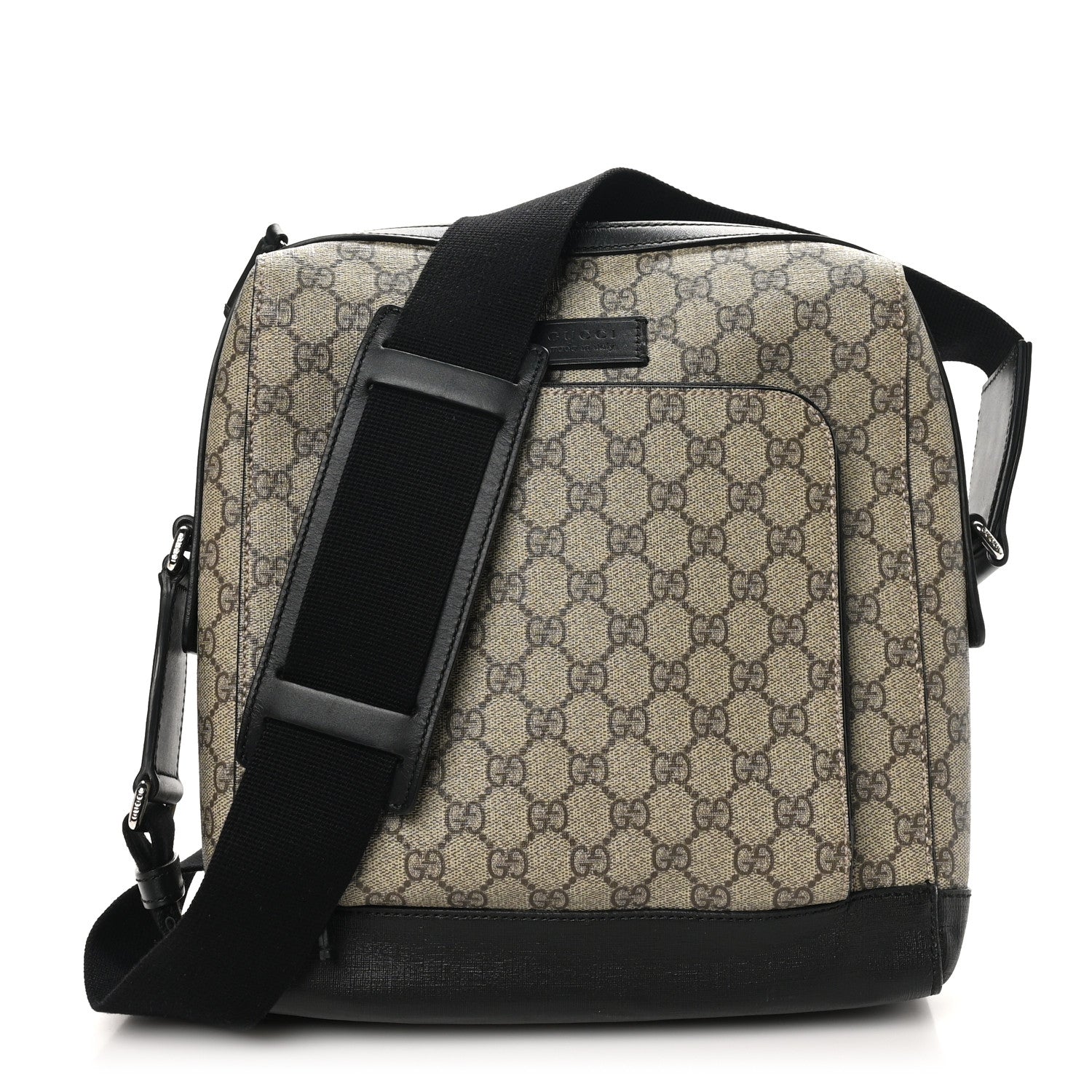 GG Plus Monogram Front Pocket Messenger Dark Brown