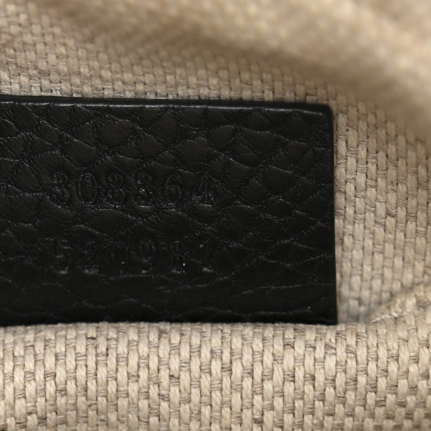 Pebbled Calfskin Small Soho Disco Bag Black