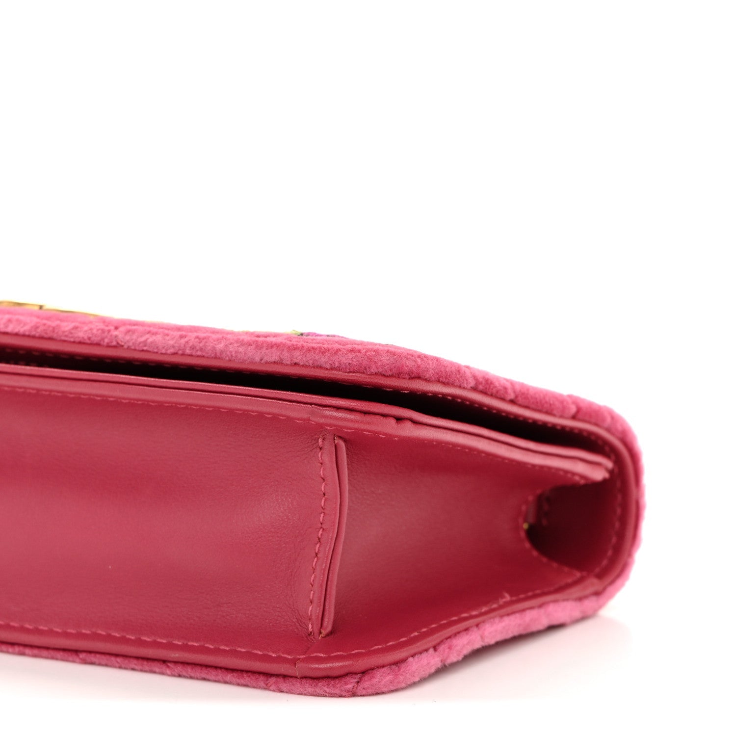 Velvet Matelasse Love Embroidered GG Marmont Mini Bag Light Raspberry Rose