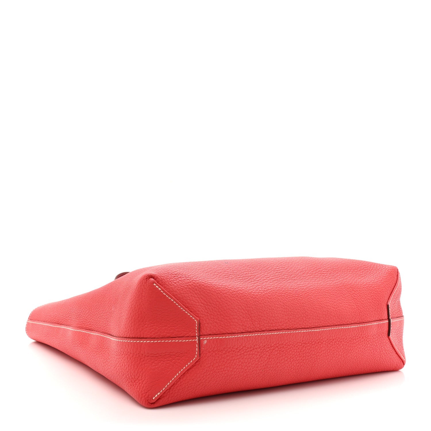 Taurillon Clemence Double Sens 36 Reversible Tote Rubis Bougainvillea