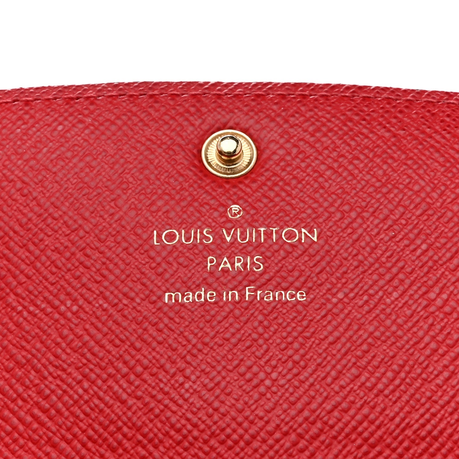 Damier Ebene Emilie Wallet Red