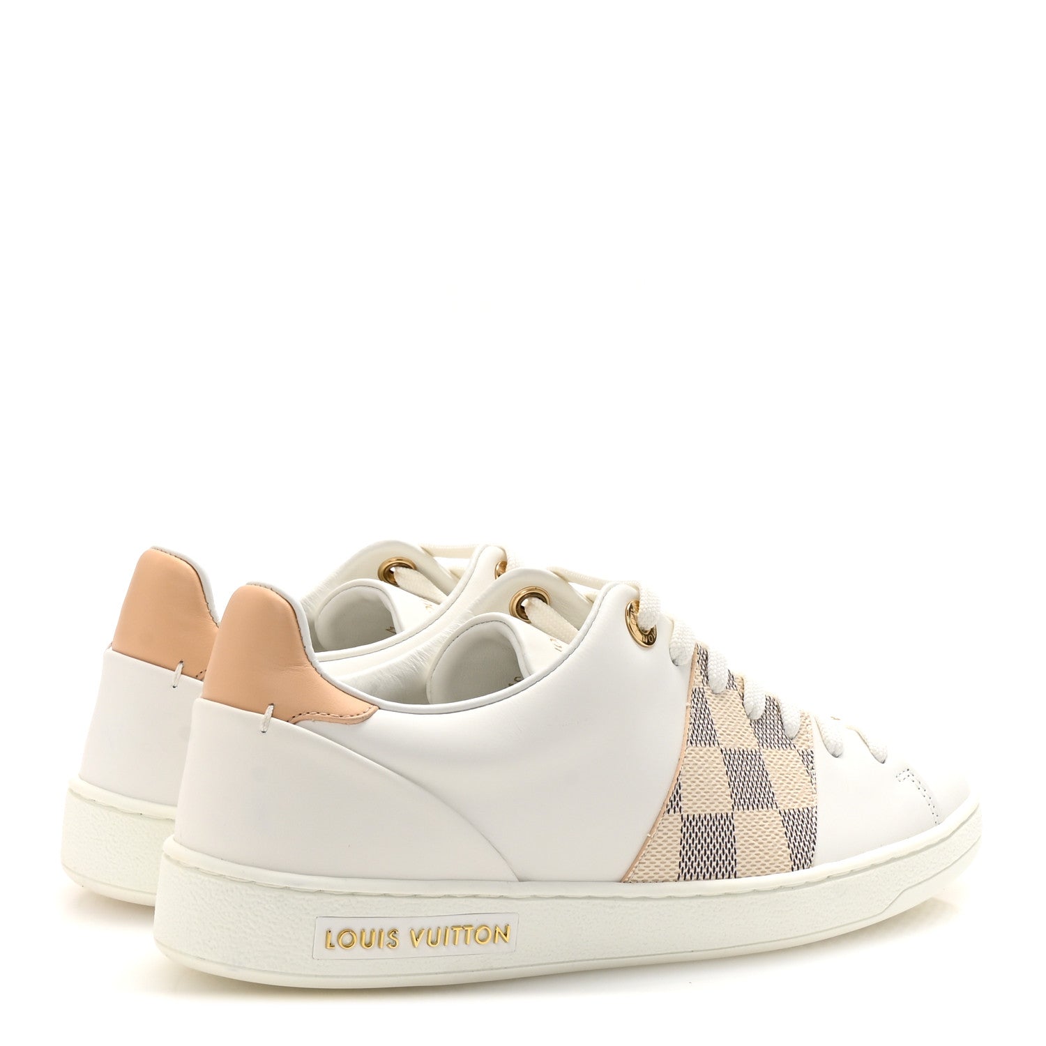 Damier Azur Front Row Sneaker 36 White